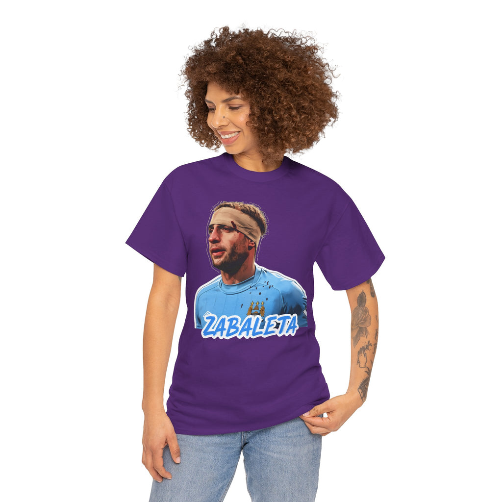 Zabaleta Manchester City Fan Tee — Retro Player Portrait Soccer T‑Shirt