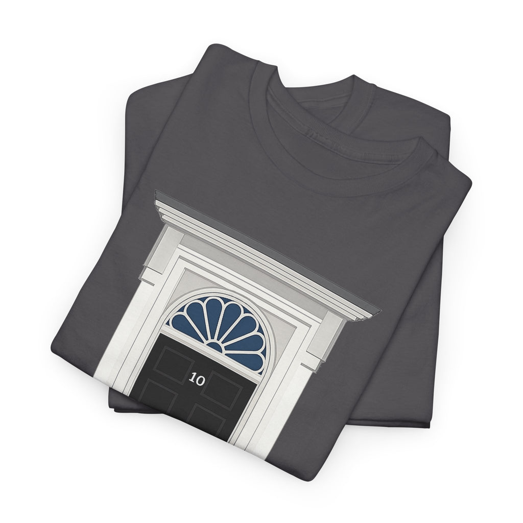Doorway Graphic Tee — 'With Only a Knocking, who will be Might?' Black T‑Shirt