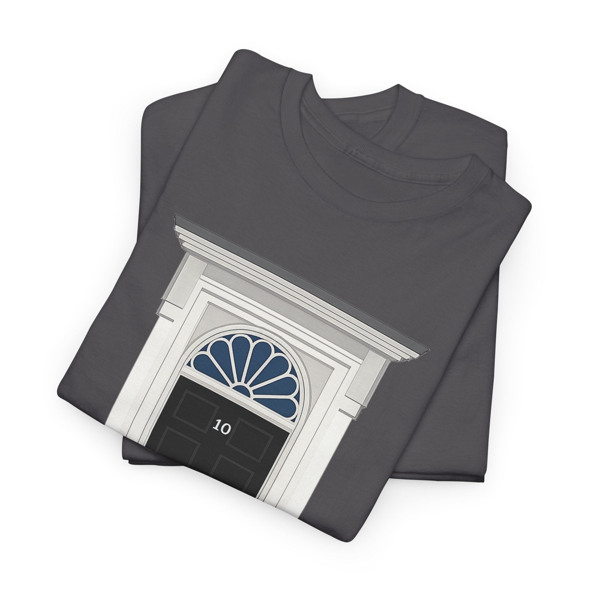 Doorway Graphic Tee — 'With Only a Knocking, who will be Might?' Black T‑Shirt
