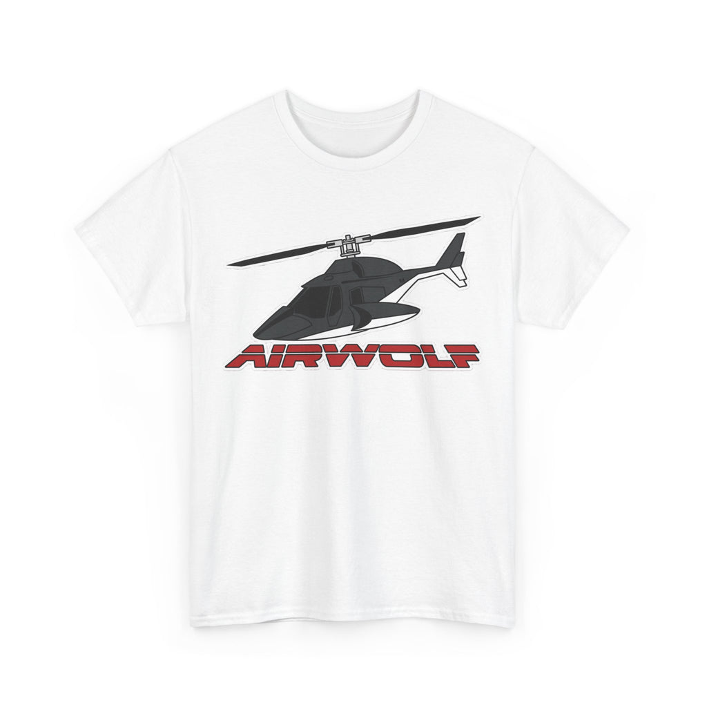 Helicopter Airwolf Tee — Retro Airwolf Logo Graphic T‑Shirt