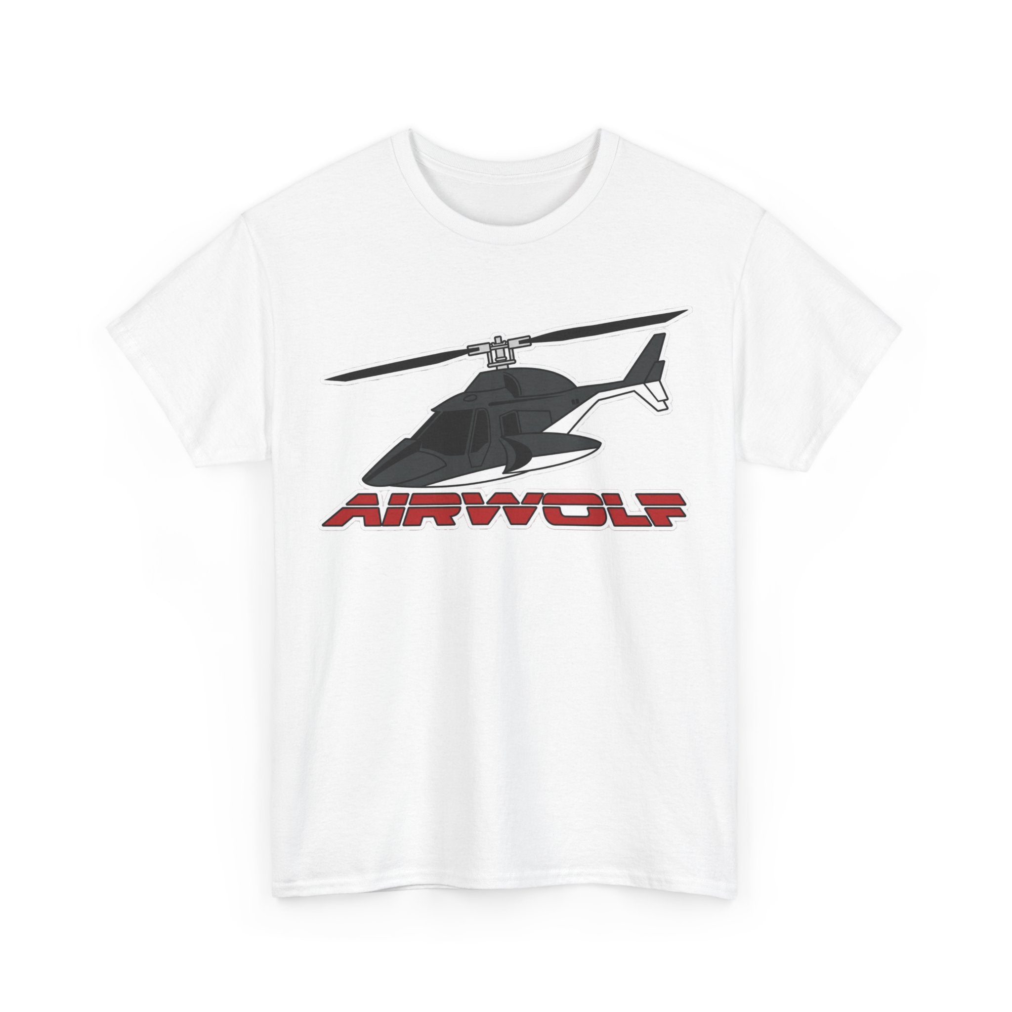 Helicopter Airwolf Tee — Retro Airwolf Logo Graphic T‑Shirt