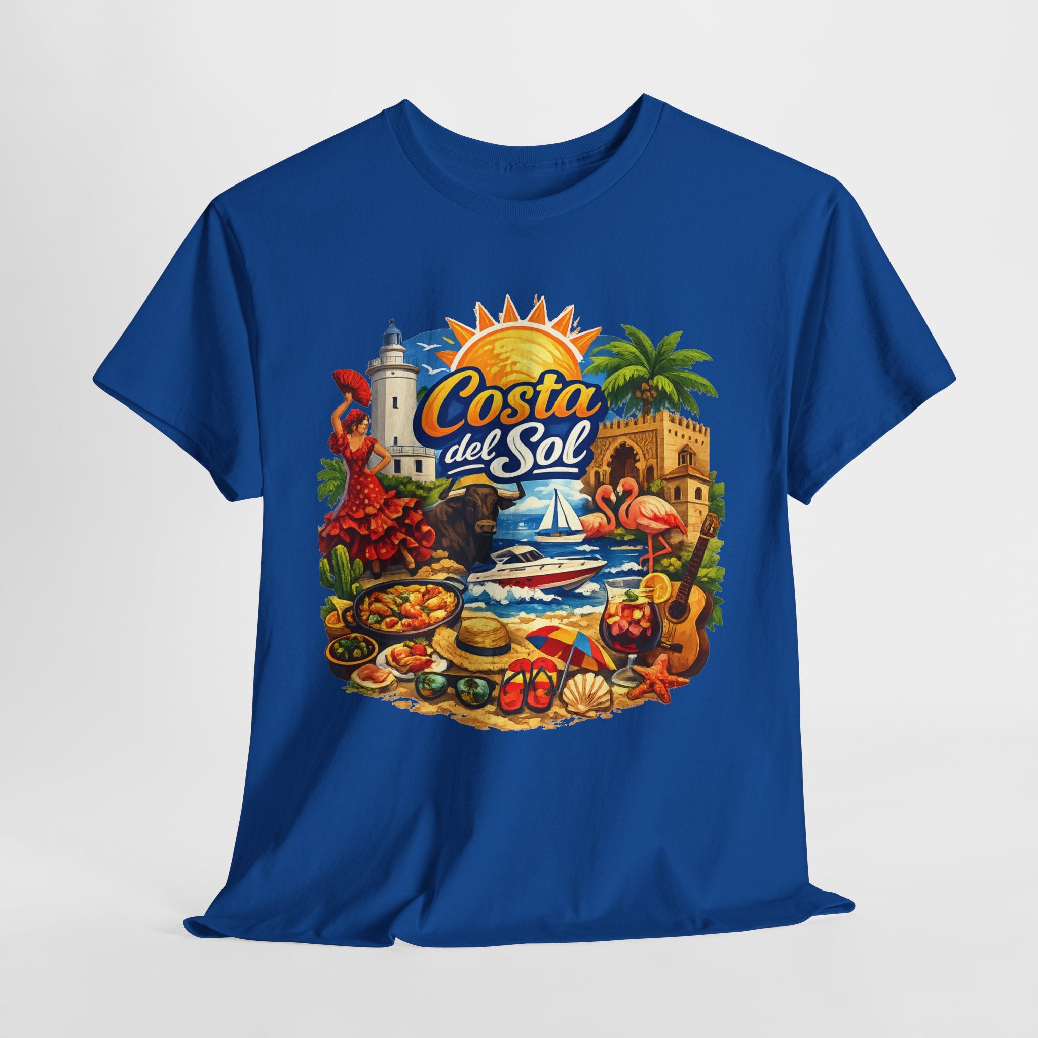 Costa del Sol Beach T-Shirt — Vintage Tropical Vacation Tee