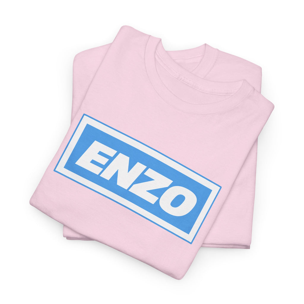 Enzo Man City Inspired Logo Tee — Classic Box-Logo Graphic T-Shirt