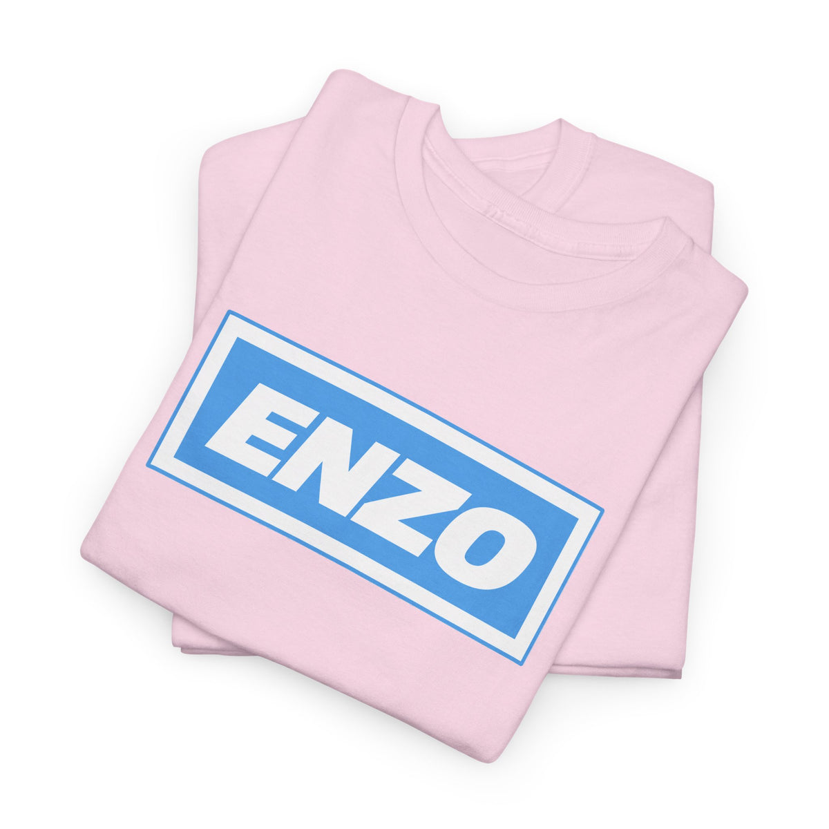 Enzo Man City Inspired Logo Tee — Classic Box-Logo Graphic T-Shirt