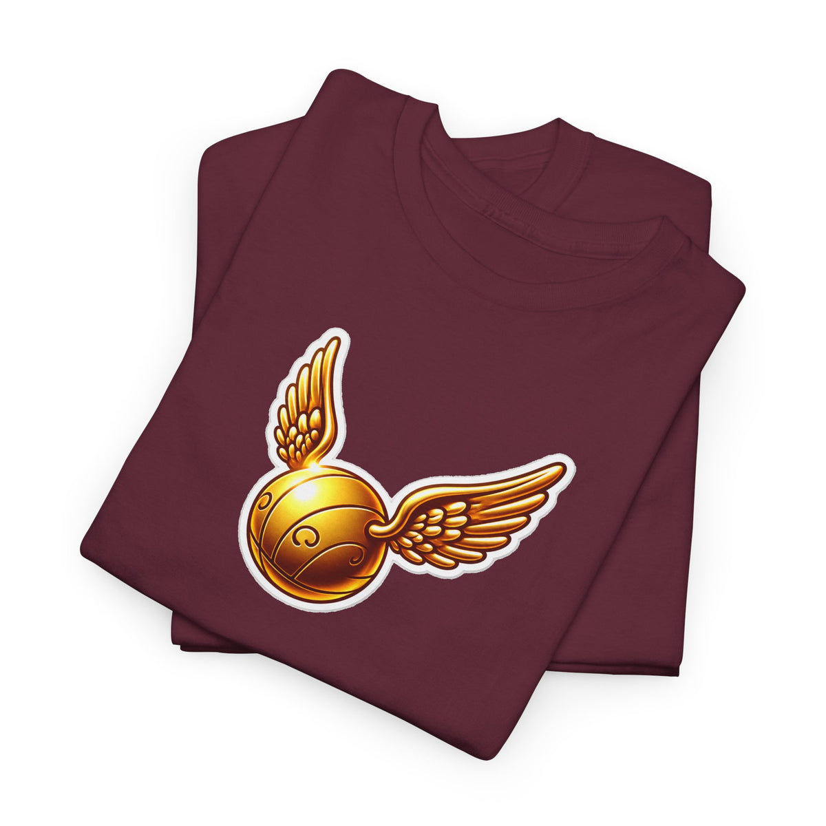 Golden Snitch Cotton T‑Shirt — Quidditch Wizarding Fan Tee