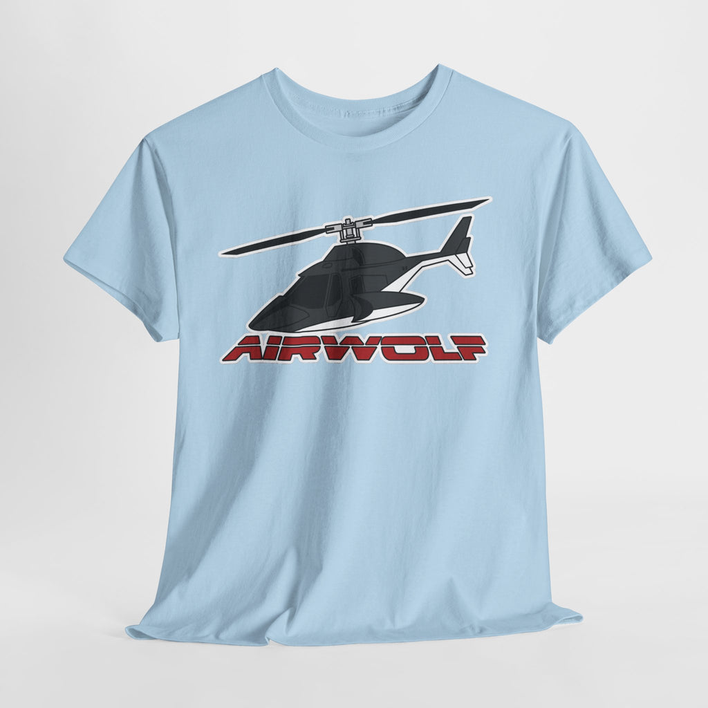 Helicopter Airwolf Tee — Retro Airwolf Logo Graphic T‑Shirt