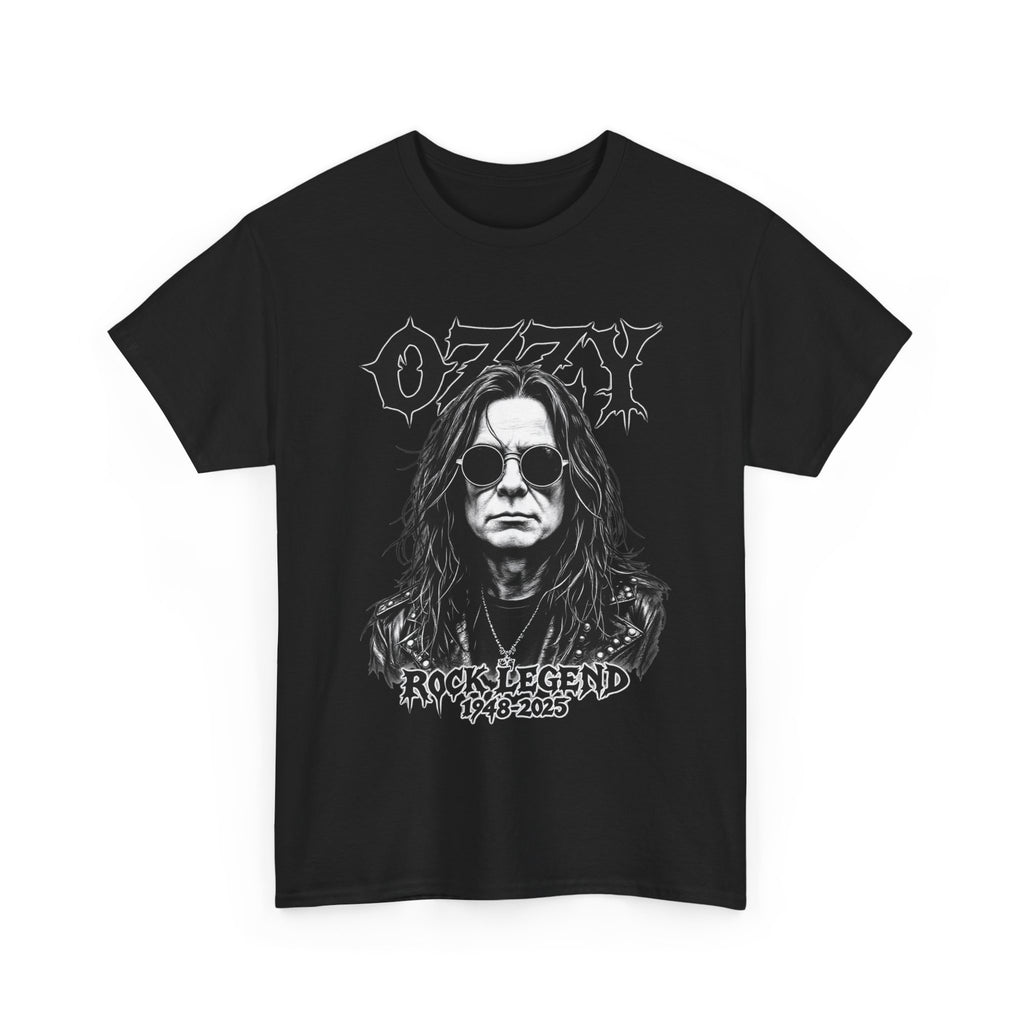 Rock Legend Graphic Tee — "Ozzy" Memorial 1948–2025