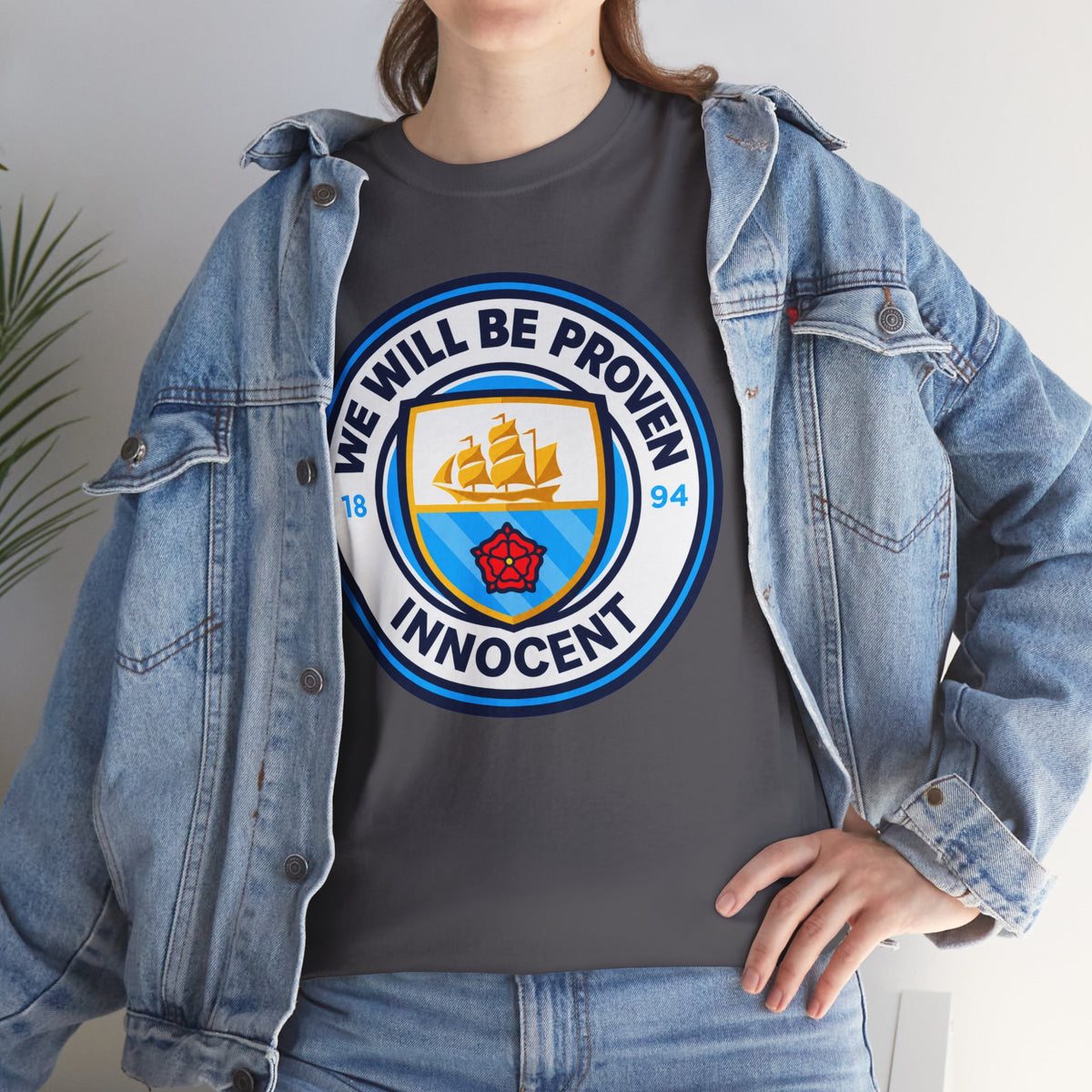 “We Will Be Proven Innocent” Justice Manchester City Cotton T-Shirt