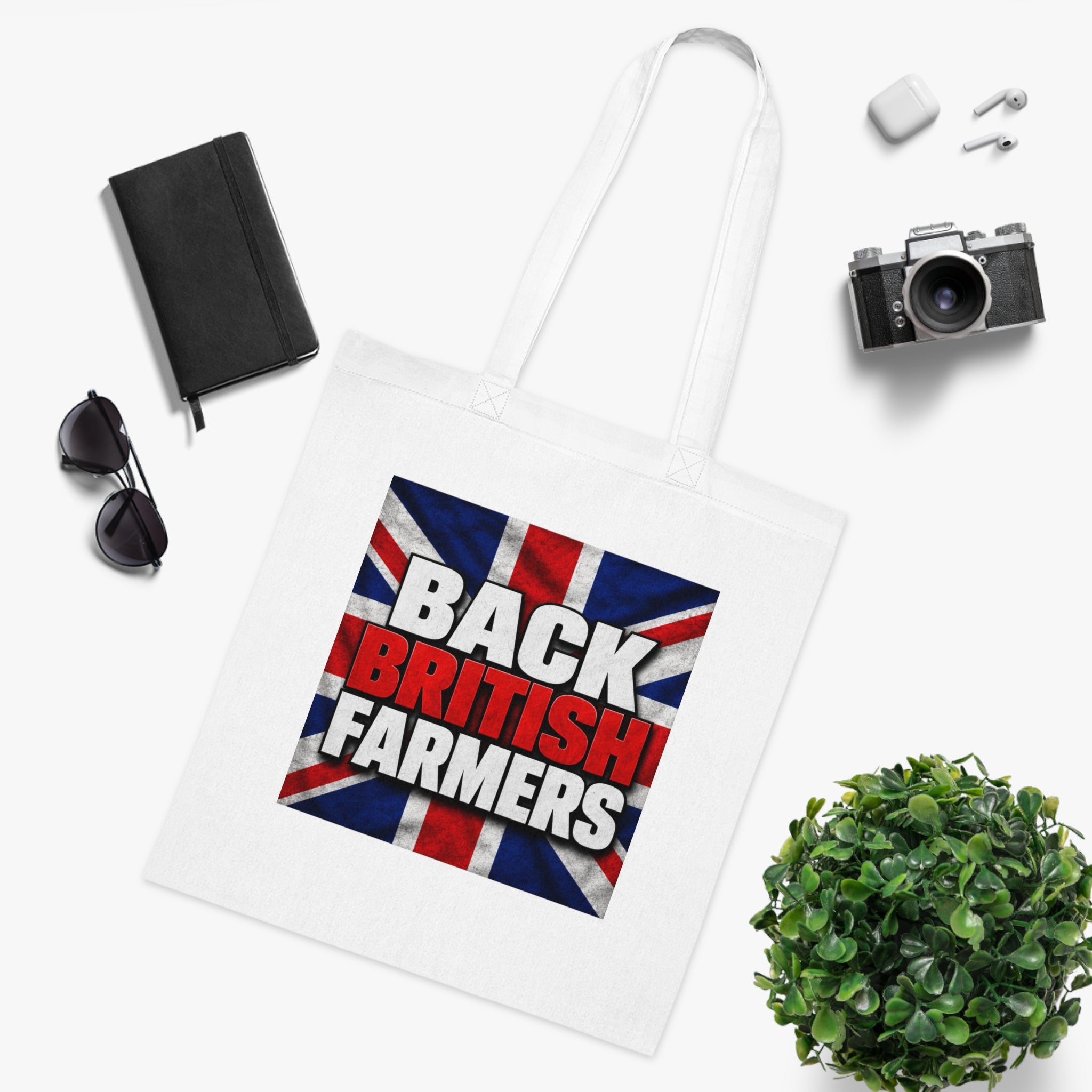 Back British Farmers Tote Bag — Union Jack Cotton Shopper