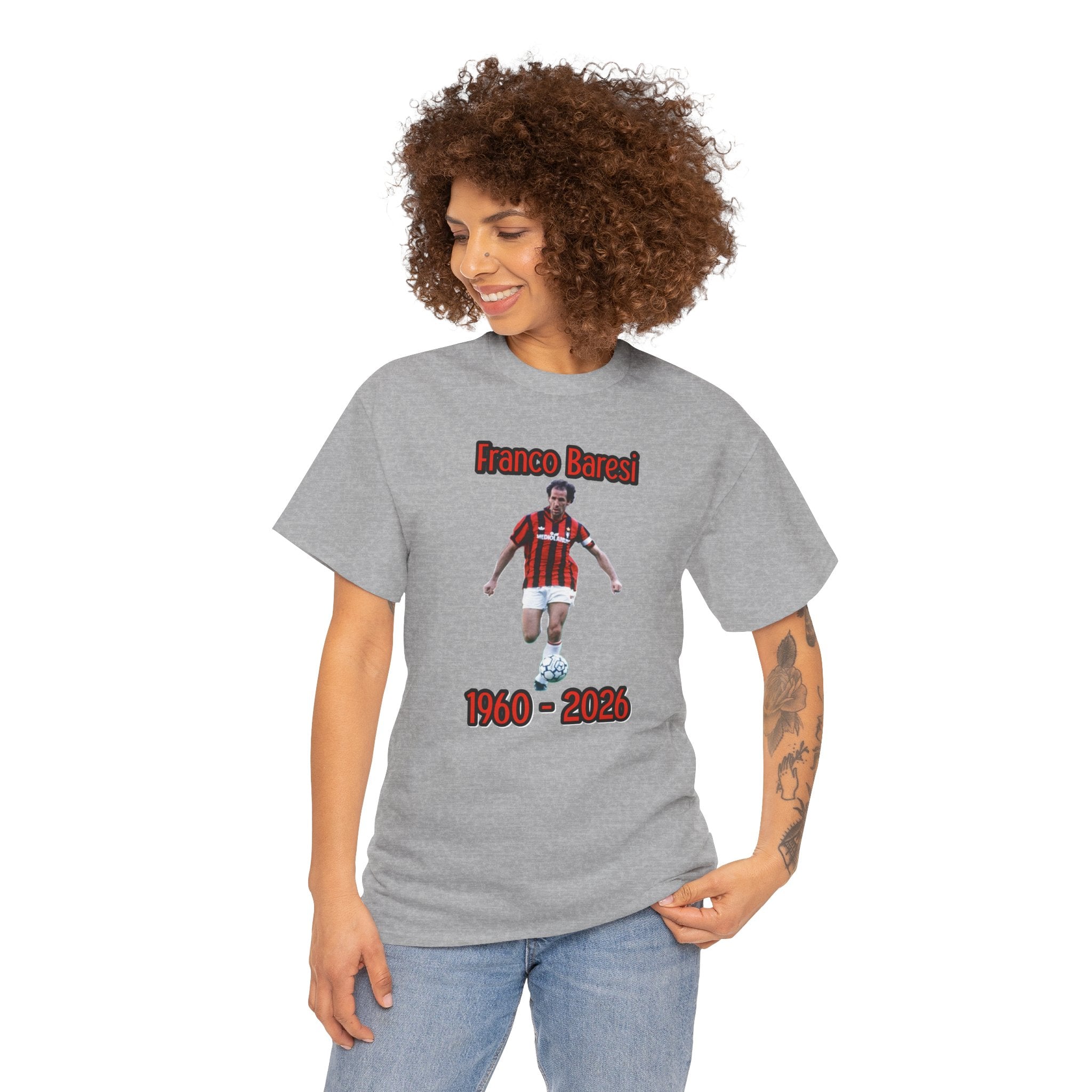 Franco Baresi 1960–2023 Memorial Soccer Tribute Tee