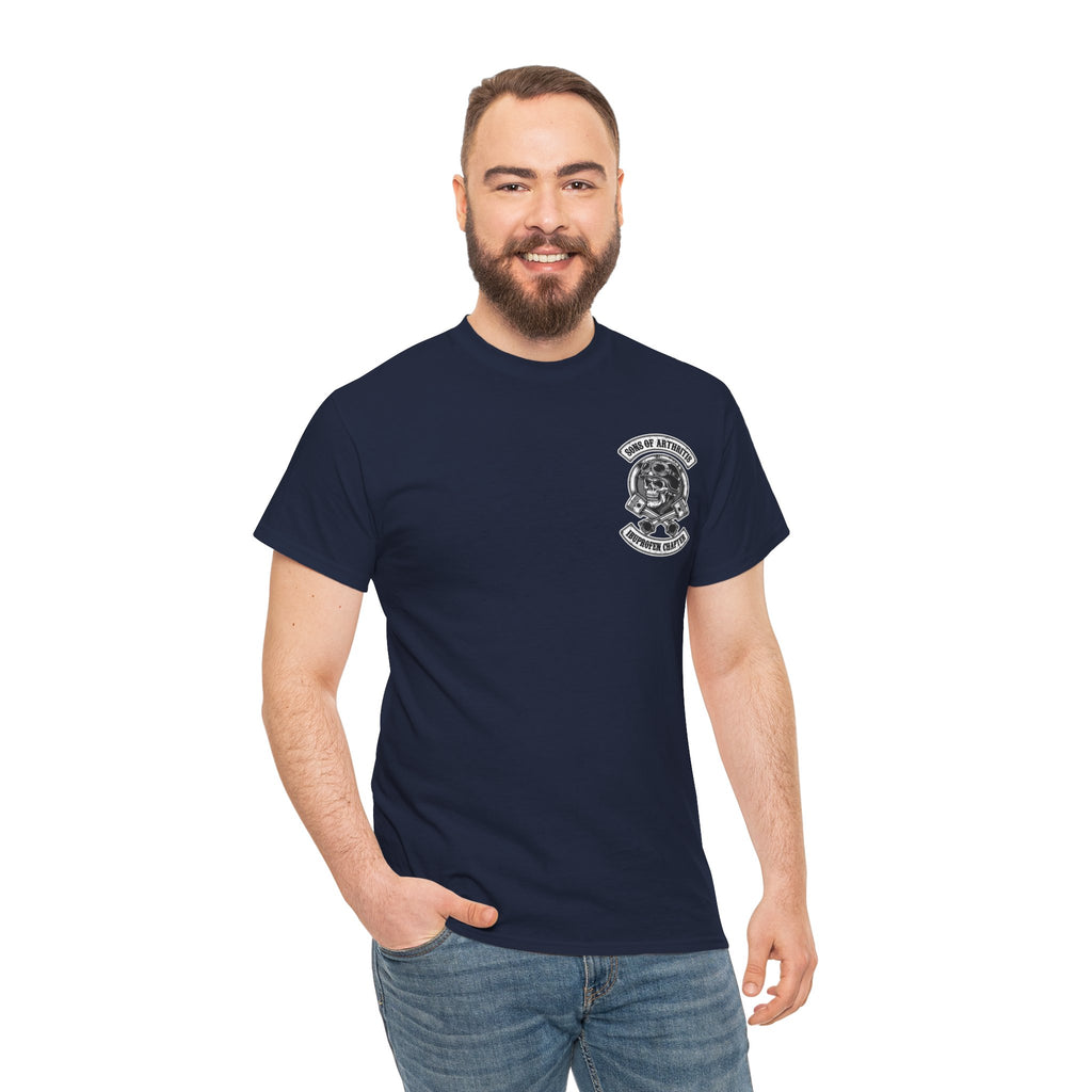 Sons of Arthritis Tee — Humorous Biker Skull "Ibuprofen Chapter" T-Shirt