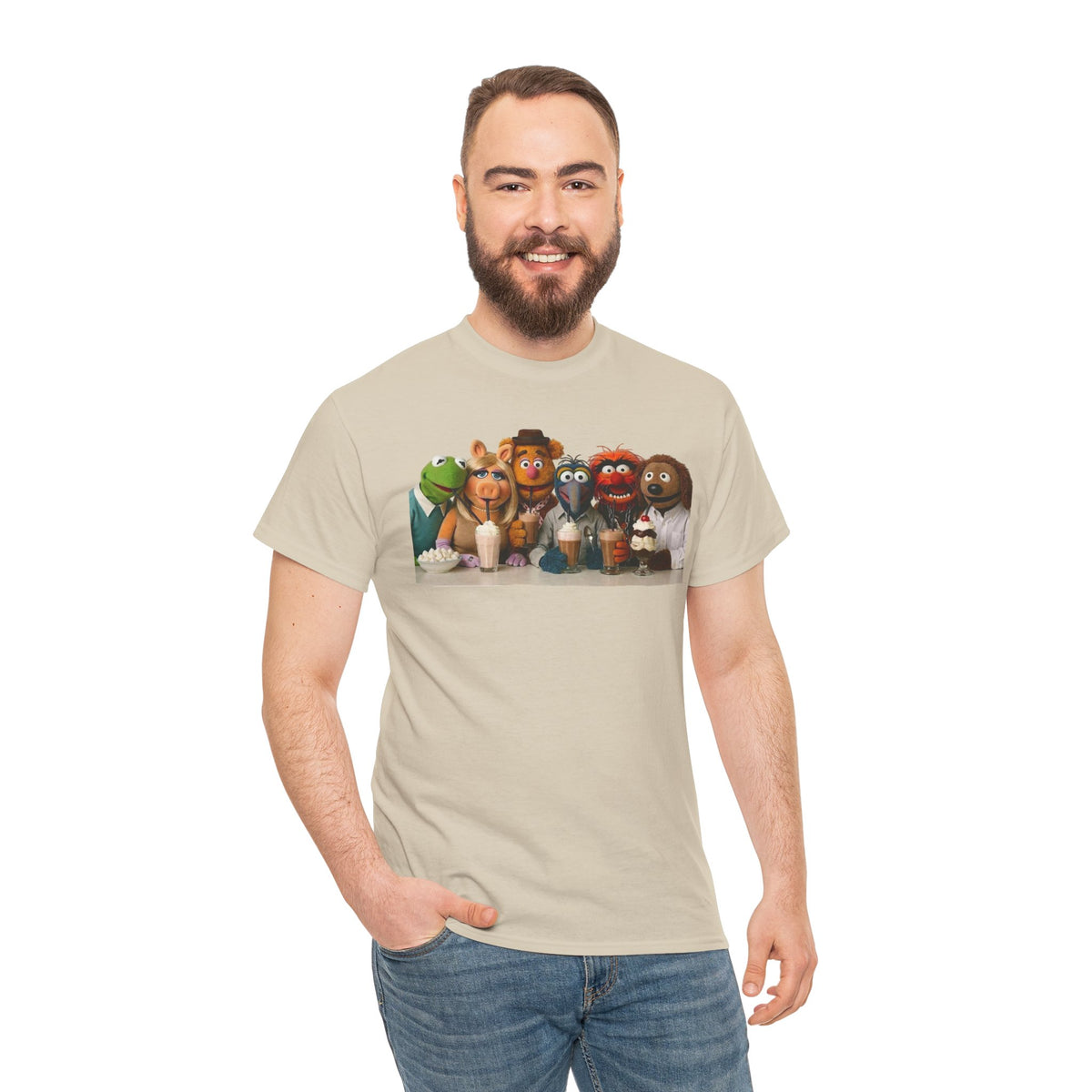 Muppet Cast Retro Poster Cotton T-Shirt