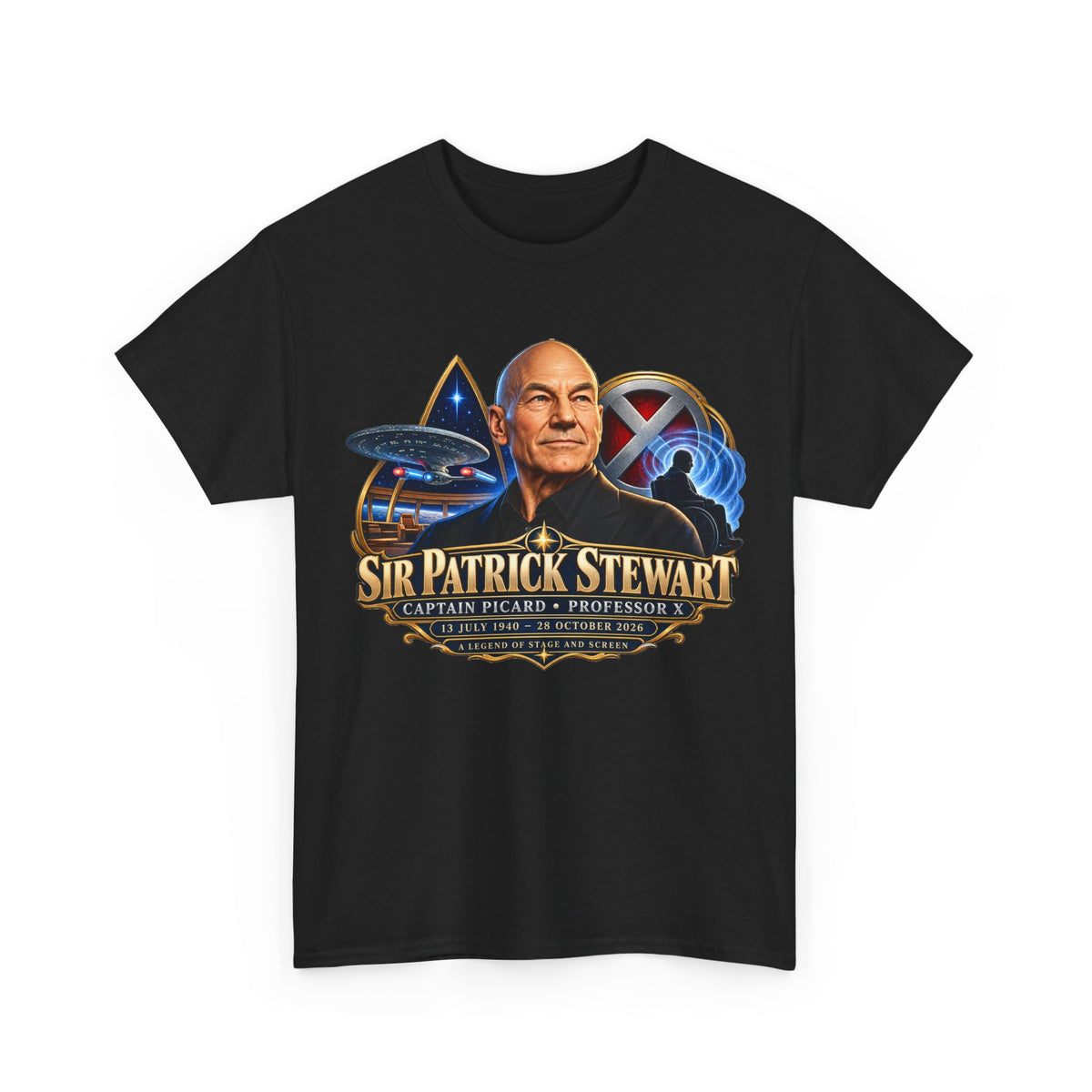 Sir Patrick Stewart Unisex Heavy Cotton Tee