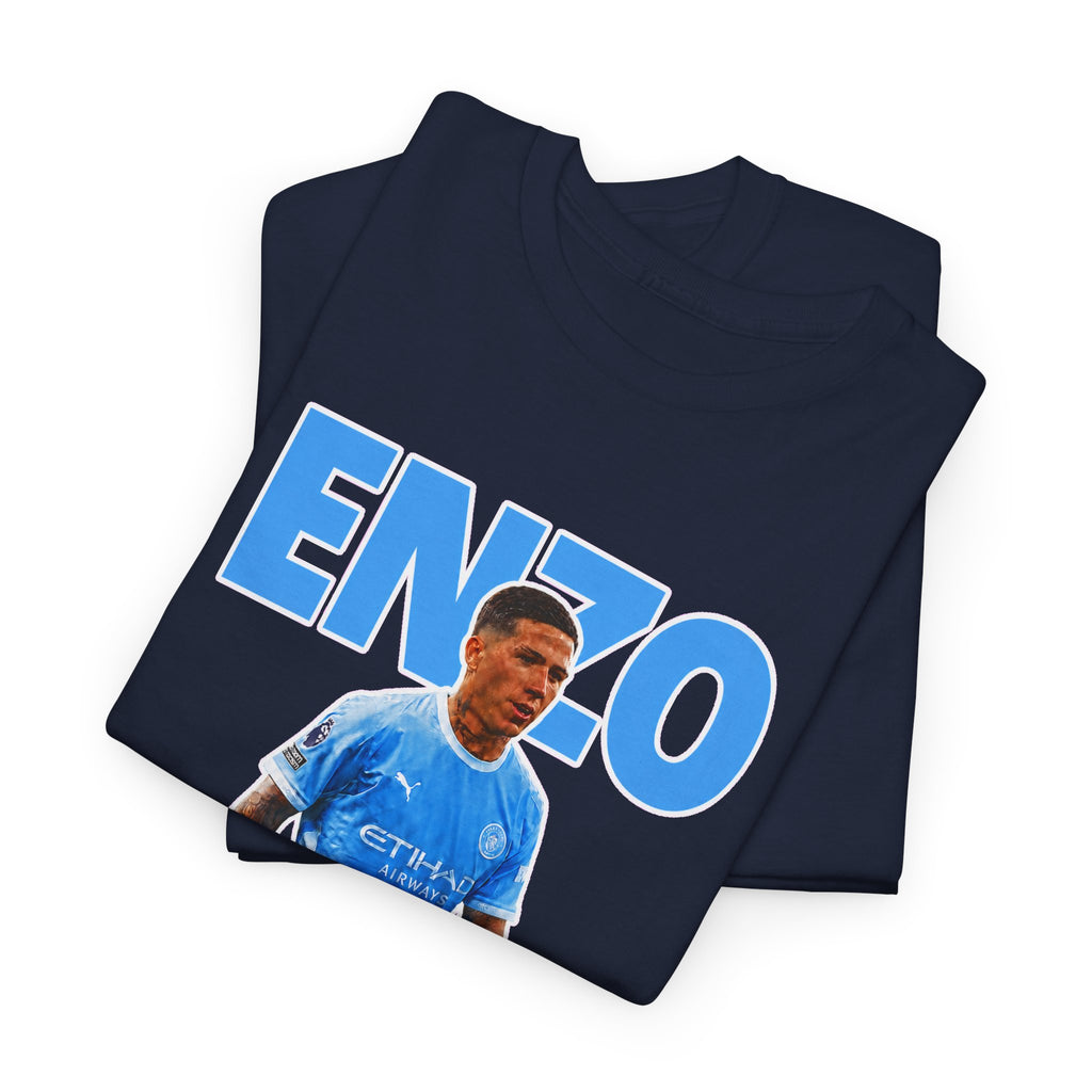 Enzo Fernandez Manchester City Inspired Cotton T-Shirt