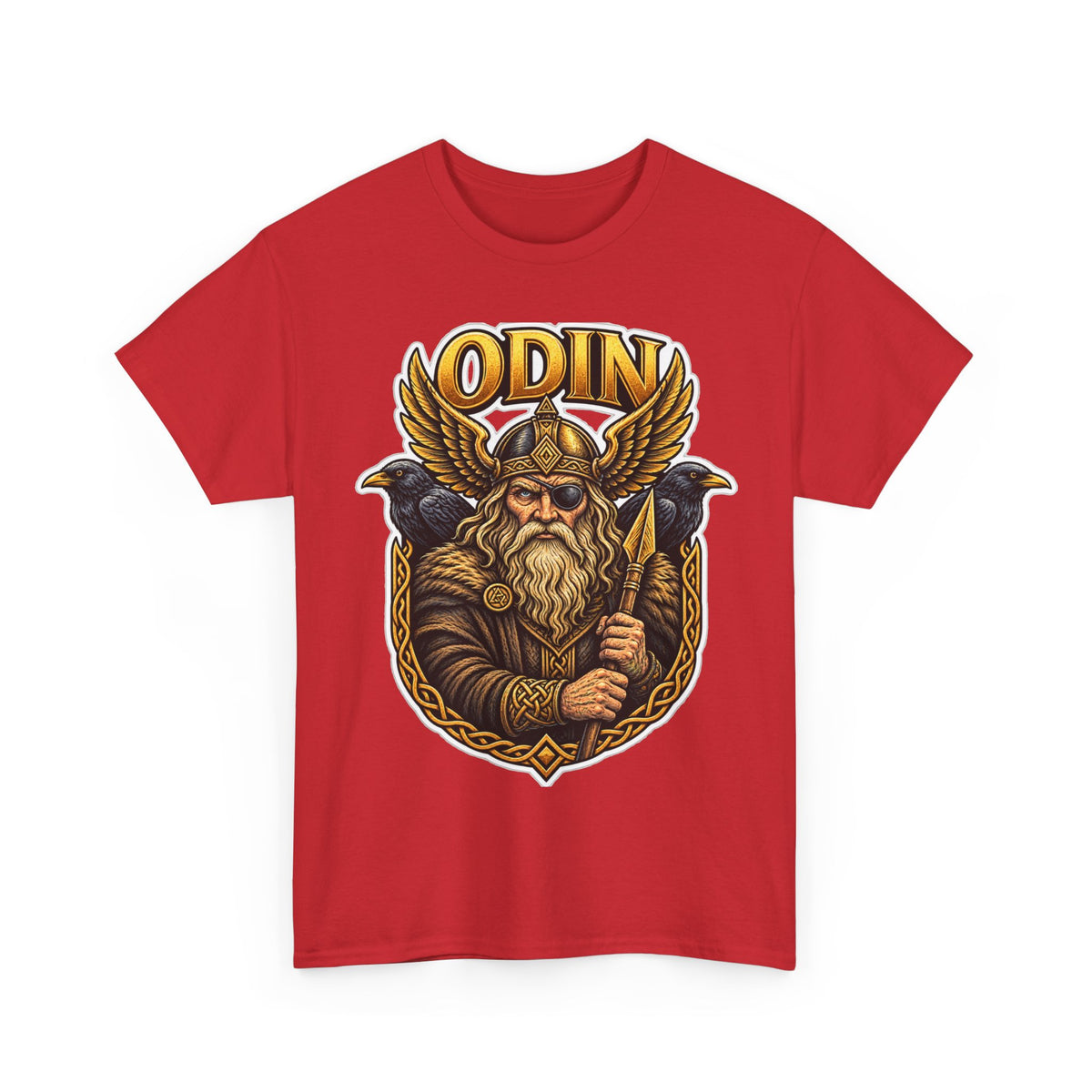 Odin Viking Cotton T-Shirt — Norse God Graphic Tee