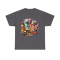Patriotic USA Graphic Tee – American Flag, Statue of Liberty & Fireworks T-Shirt