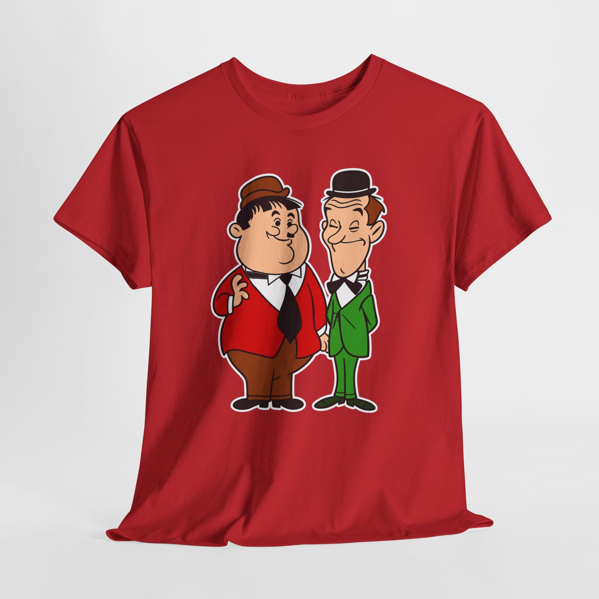 Comedy Duo Vintage Cartoon Cotton T-Shirt