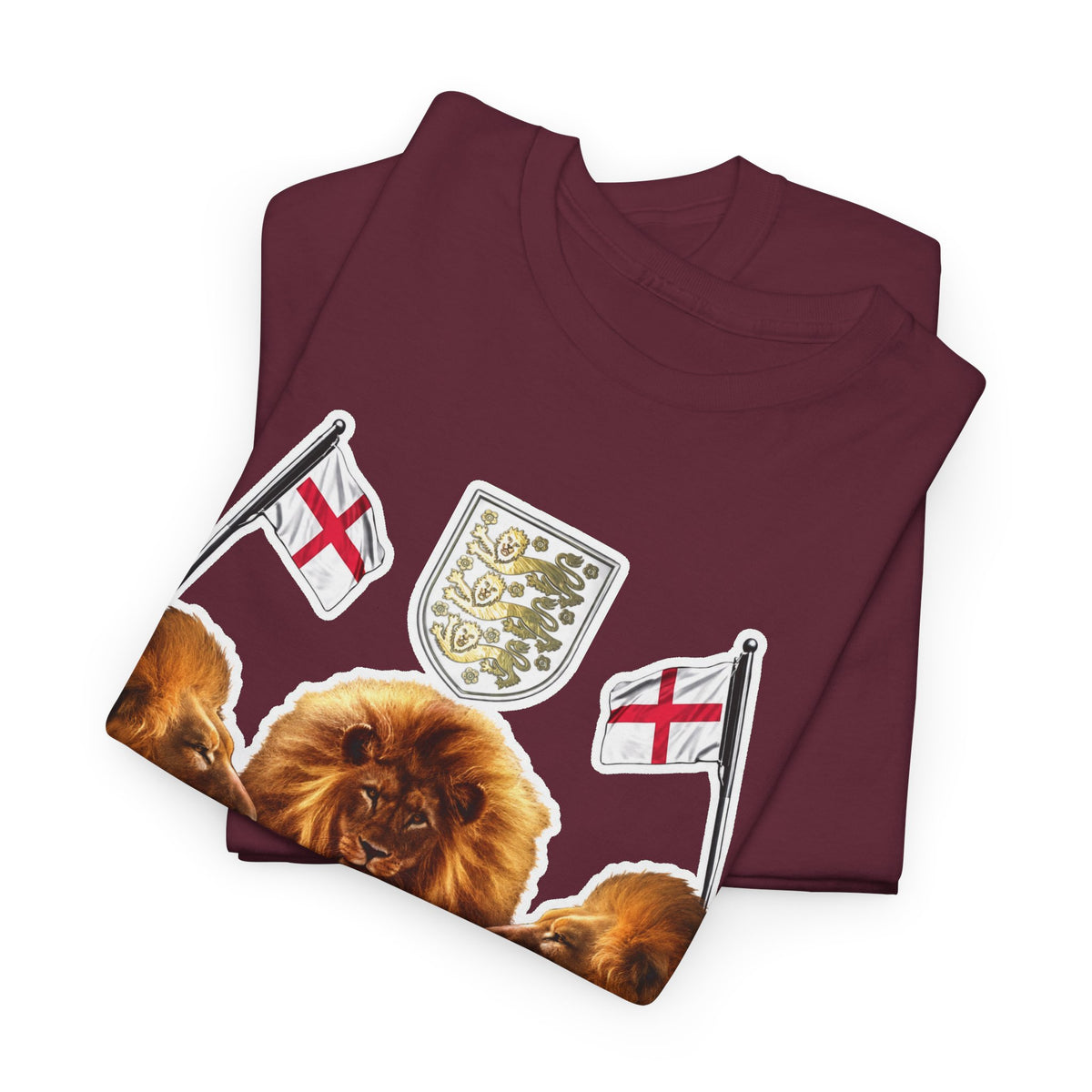 England 3 Lions Cotton Crest T-Shirt