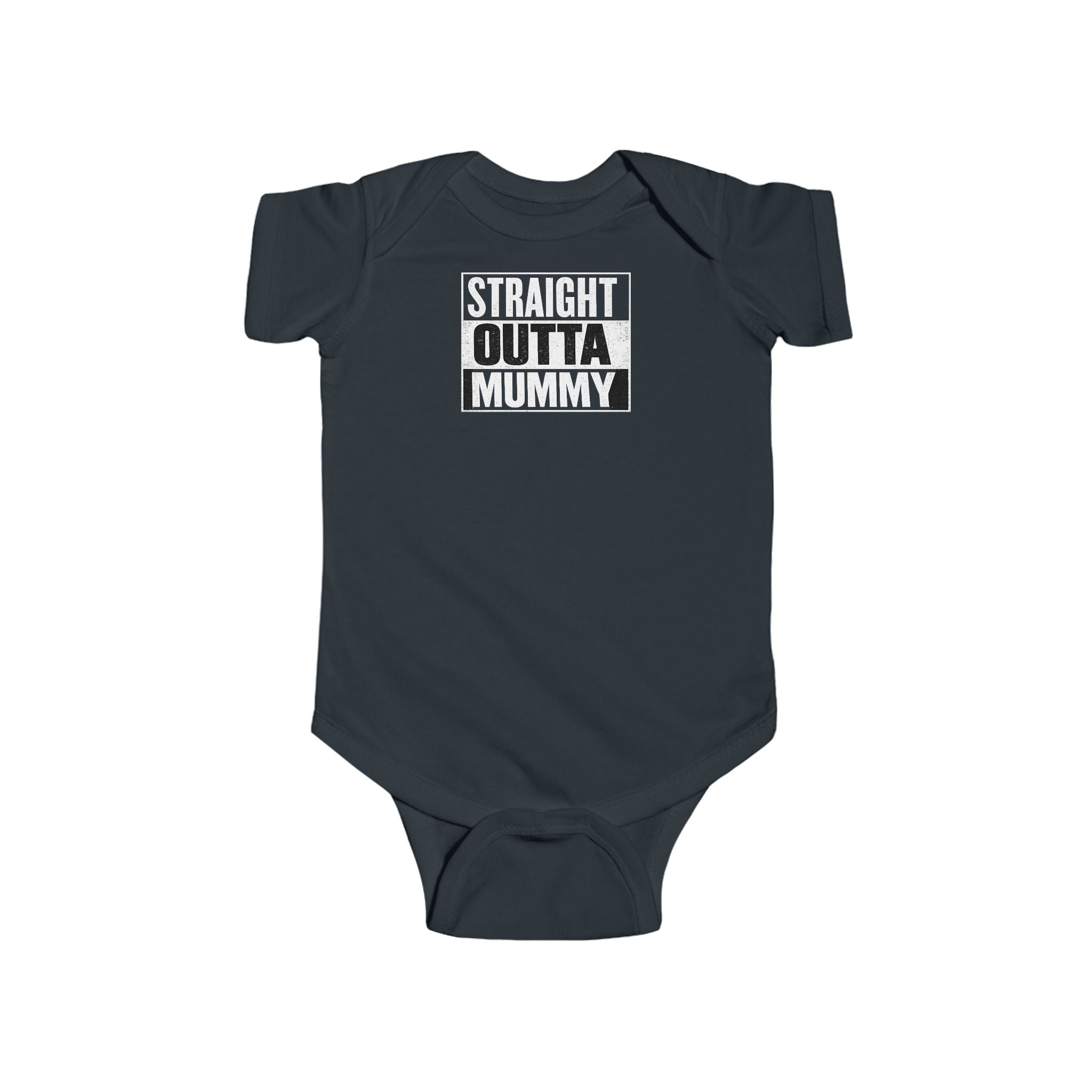 Infant Bodysuit "Straight Outta Mummy" – Newborn Baby Gift Onesie