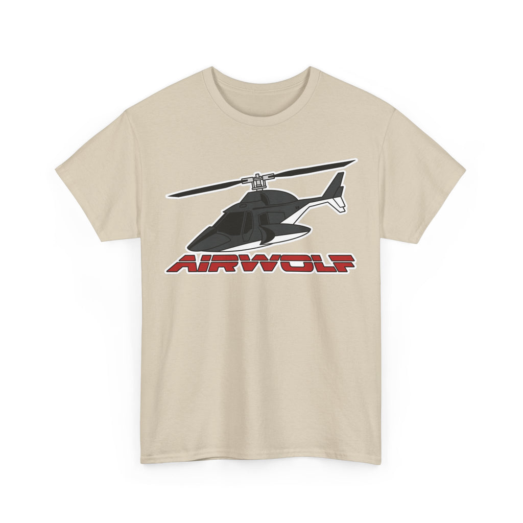 Helicopter Airwolf Tee — Retro Airwolf Logo Graphic T‑Shirt