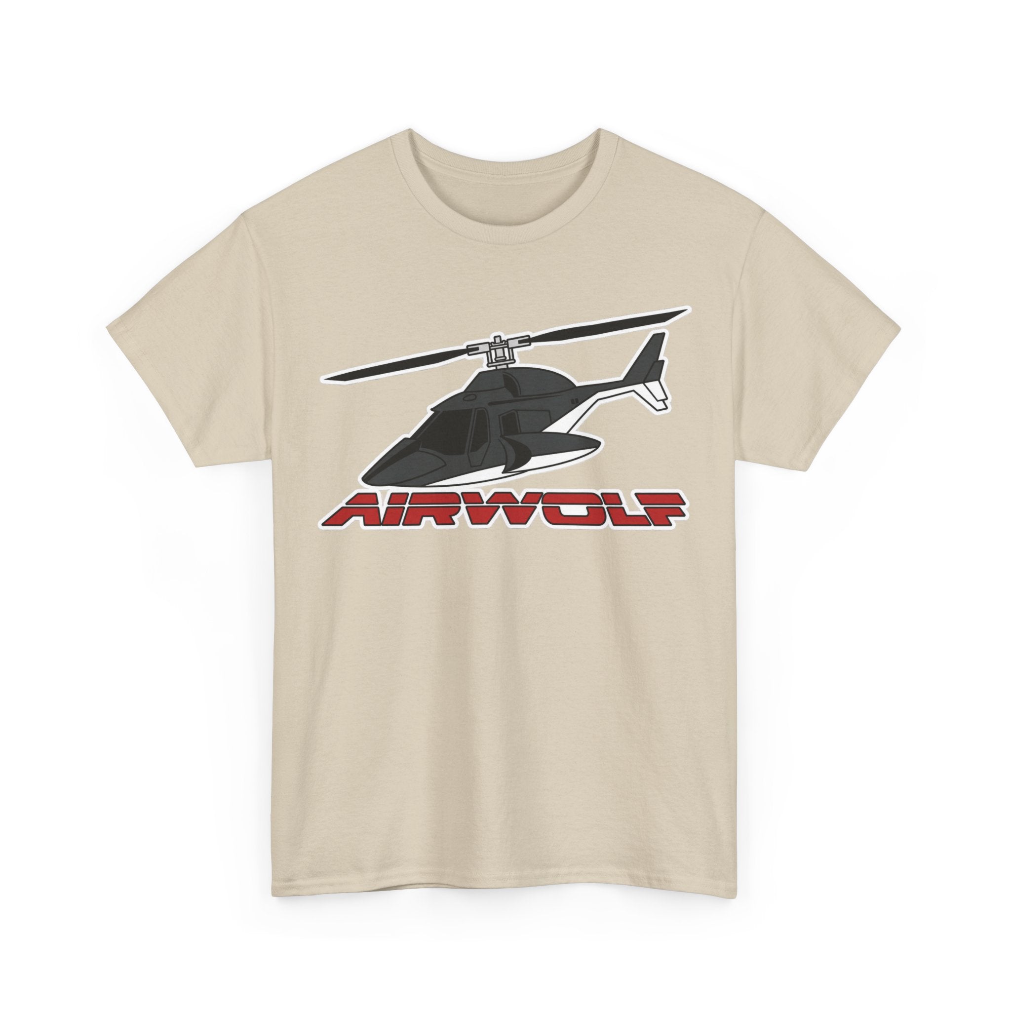 Helicopter Airwolf Tee — Retro Airwolf Logo Graphic T‑Shirt