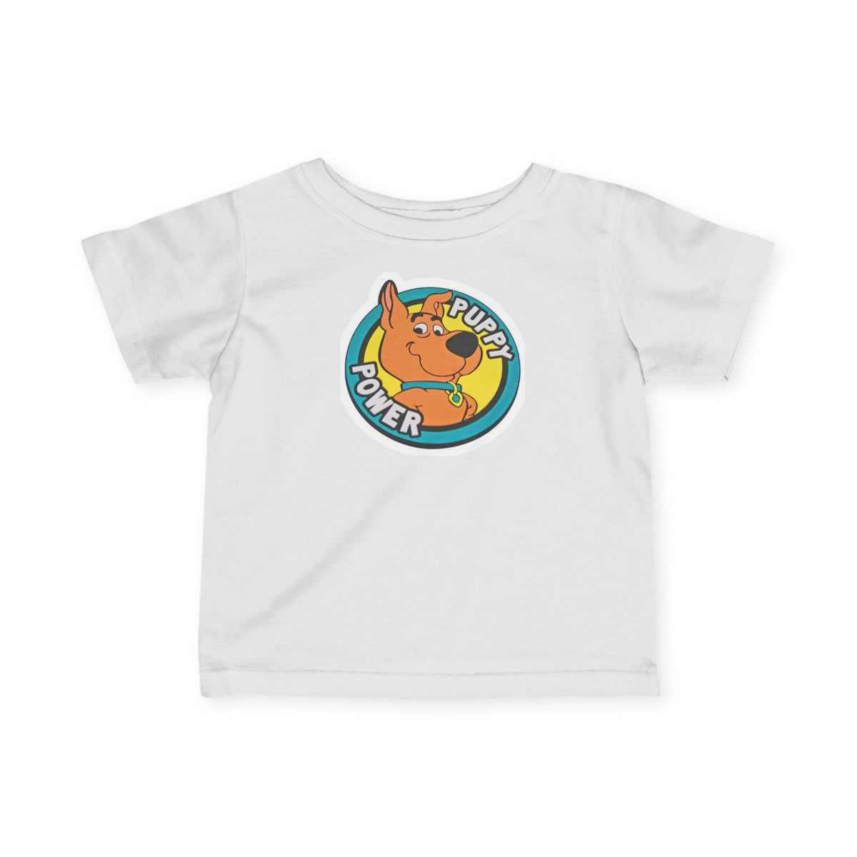 Scooby Doo Scrappy Doo Infant Tee — 'Puppy Power' Cute Cartoon Dog Baby T-Shirt, Newborn & Toddler Gift