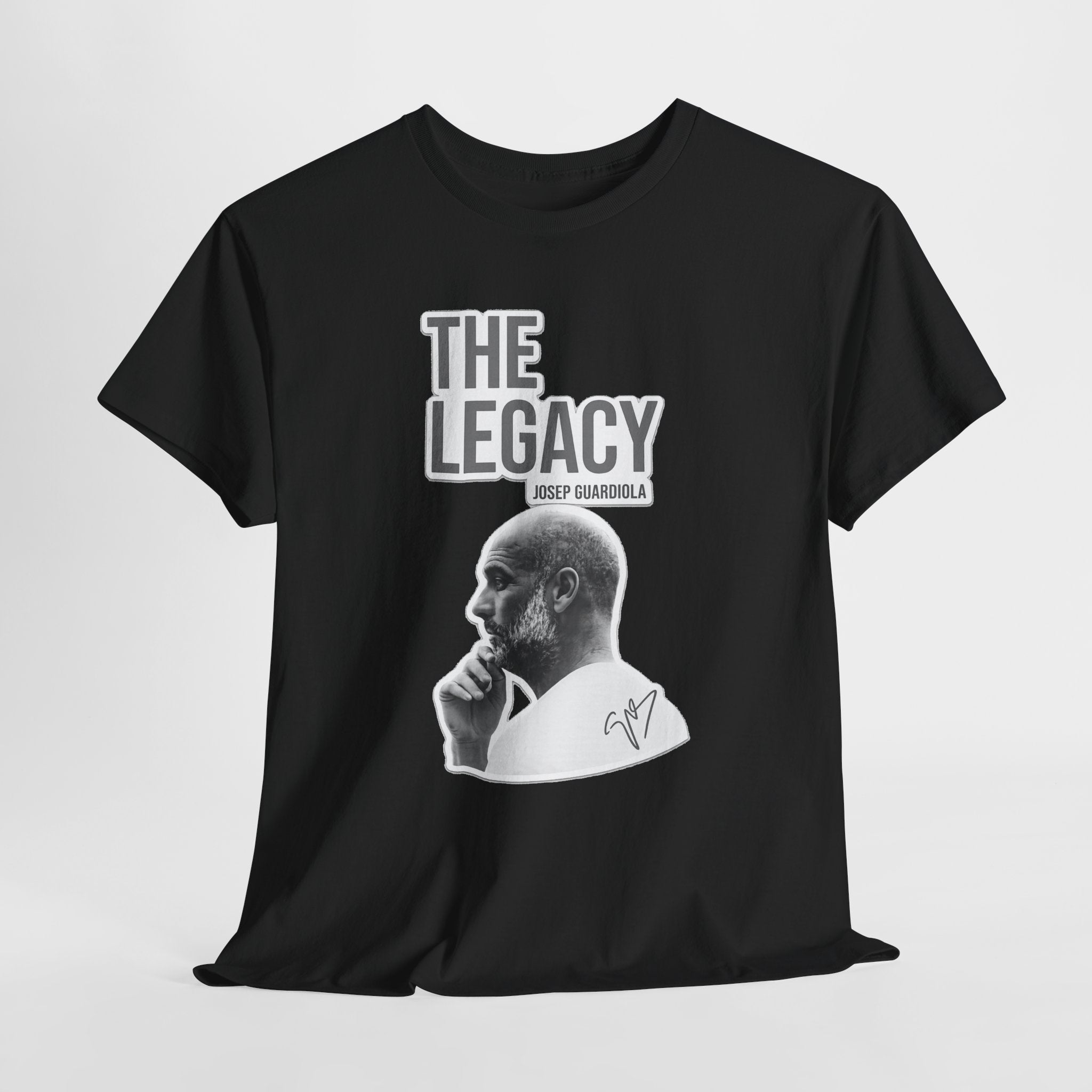 Pep Guardiola Manchester City The Legacy Tee — Inspirational Portrait Graphic T-Shirt