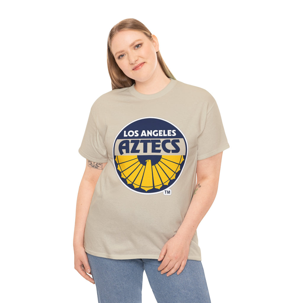 Los Angeles Aztecs Vintage Logo Cotton T-Shirt