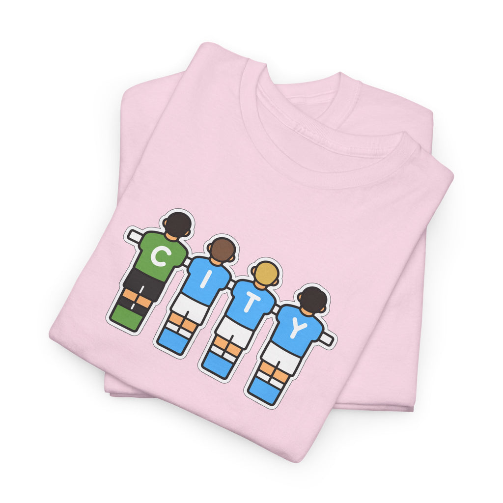 City Soccer Team Tee — Retro Foosball Players Graphic T-Shirt