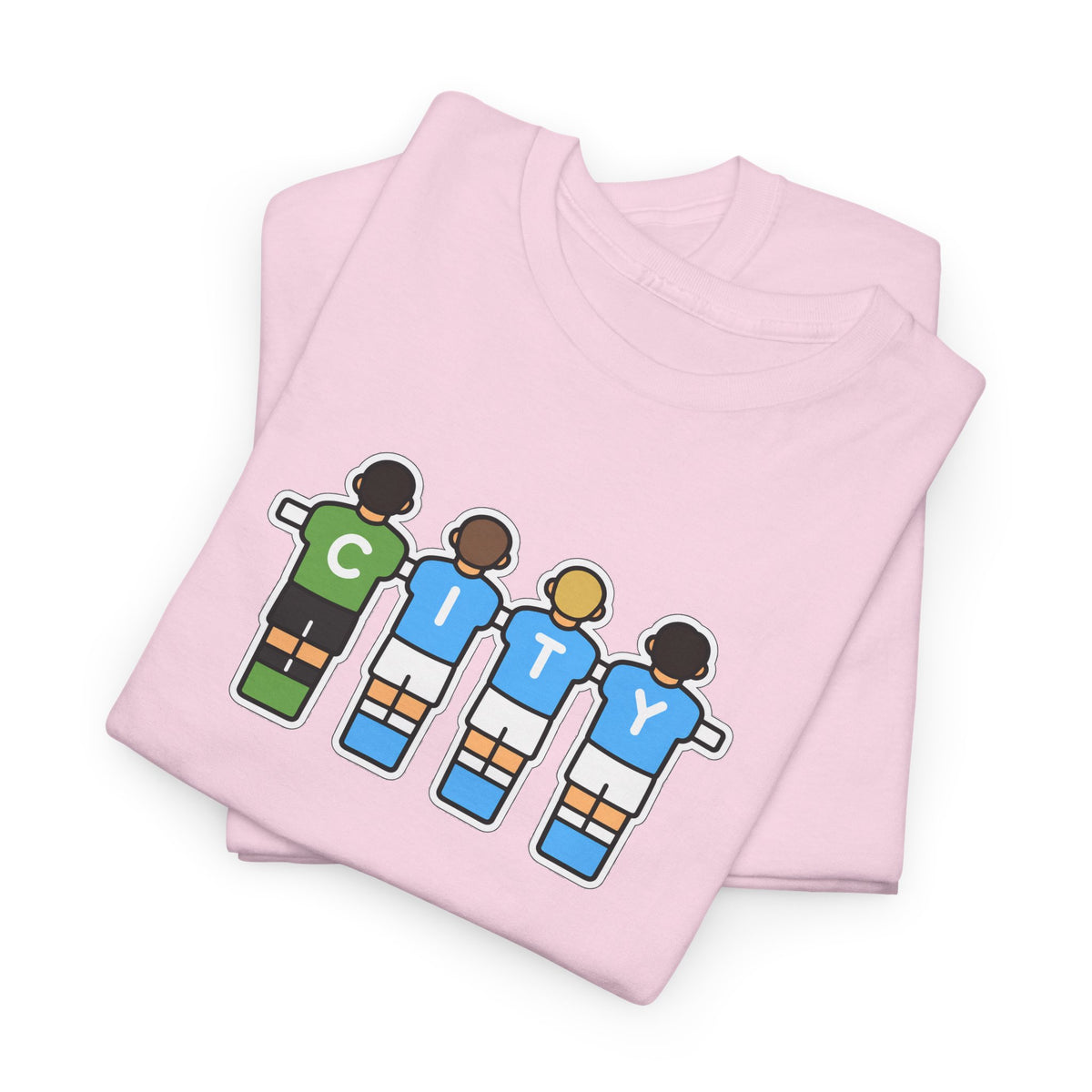 City Soccer Team Tee — Retro Foosball Players Graphic T-Shirt