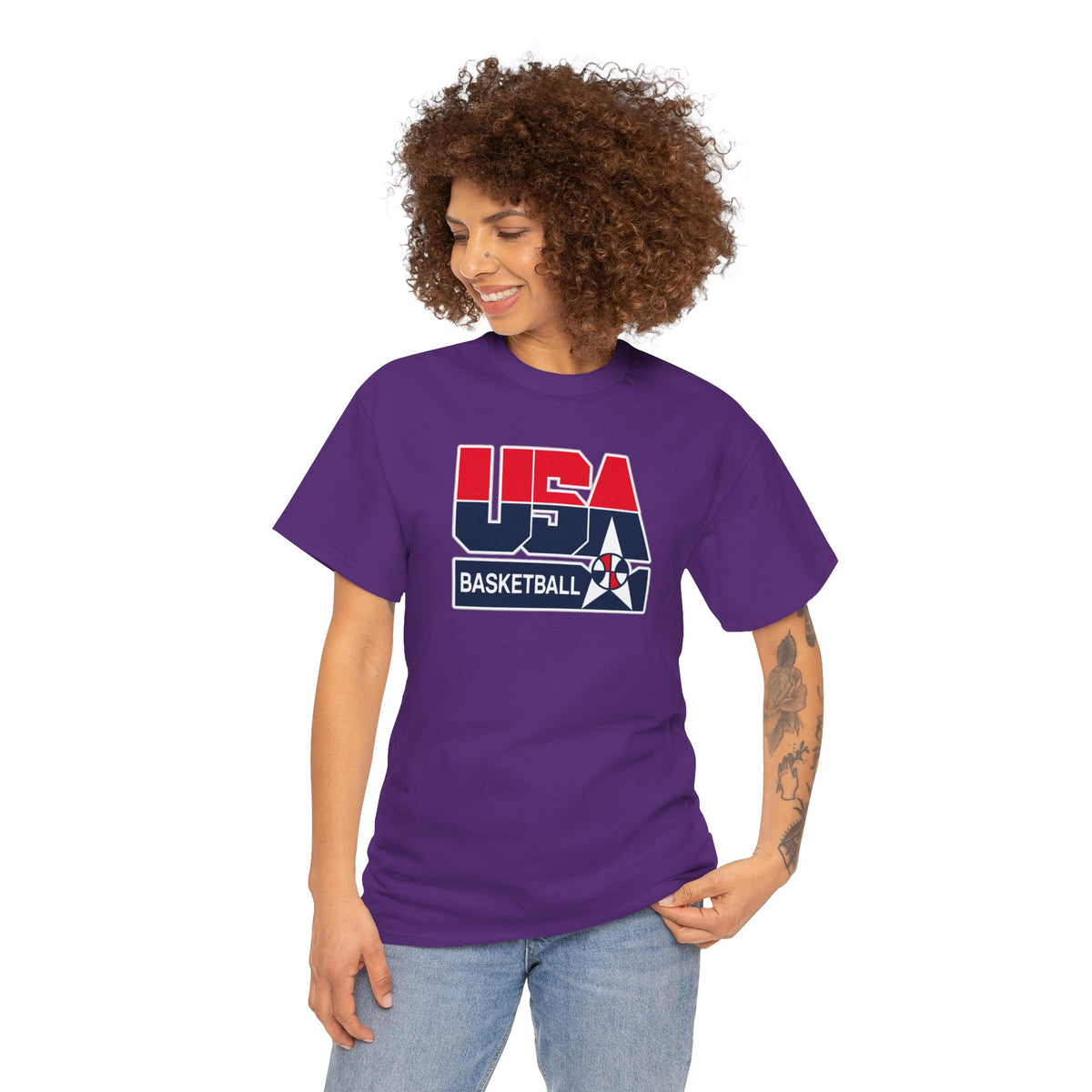 USA Basketball Patriotic Cotton T-Shirt / Tee