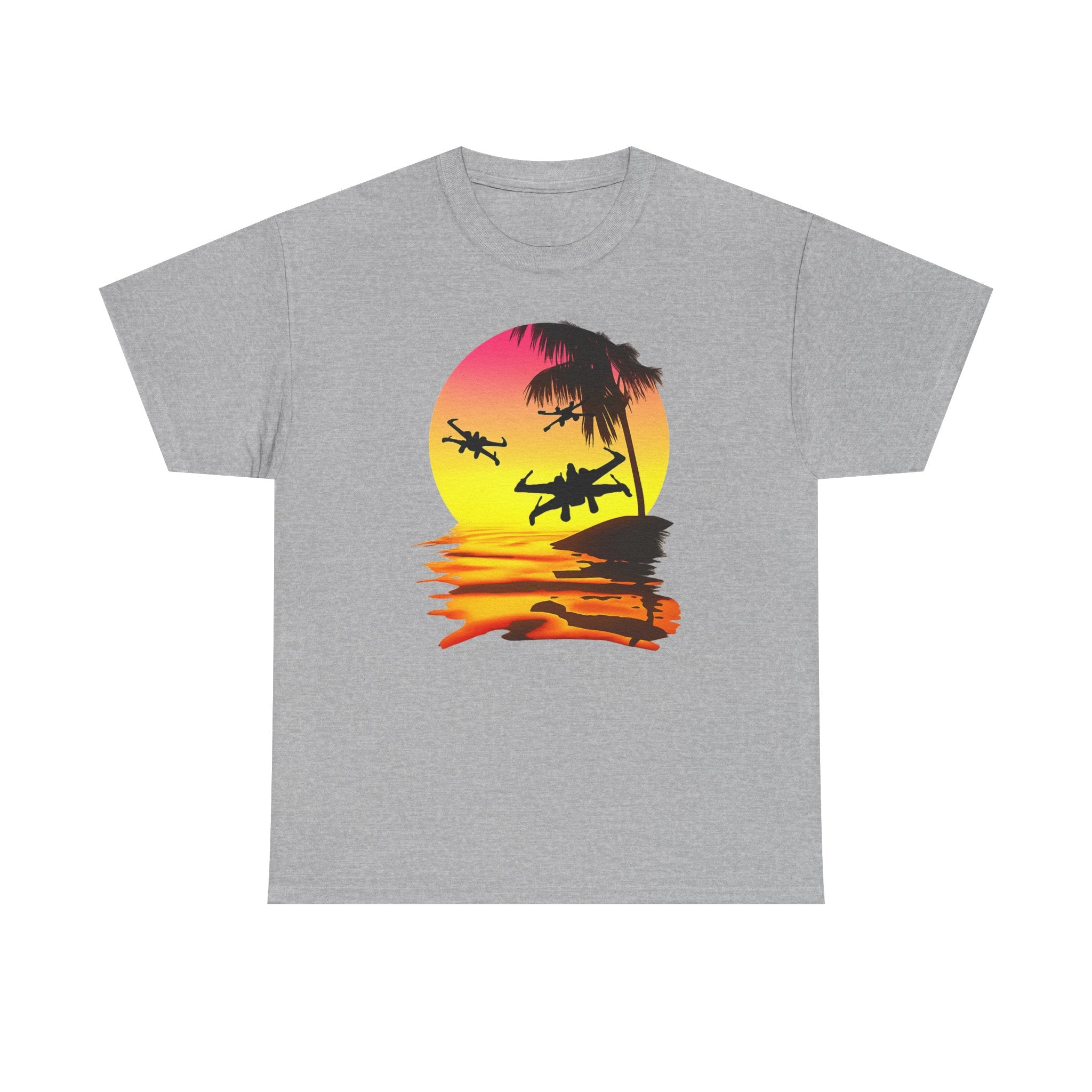 Star Wars X-Ring Sunset Beach Plane T-Shirt