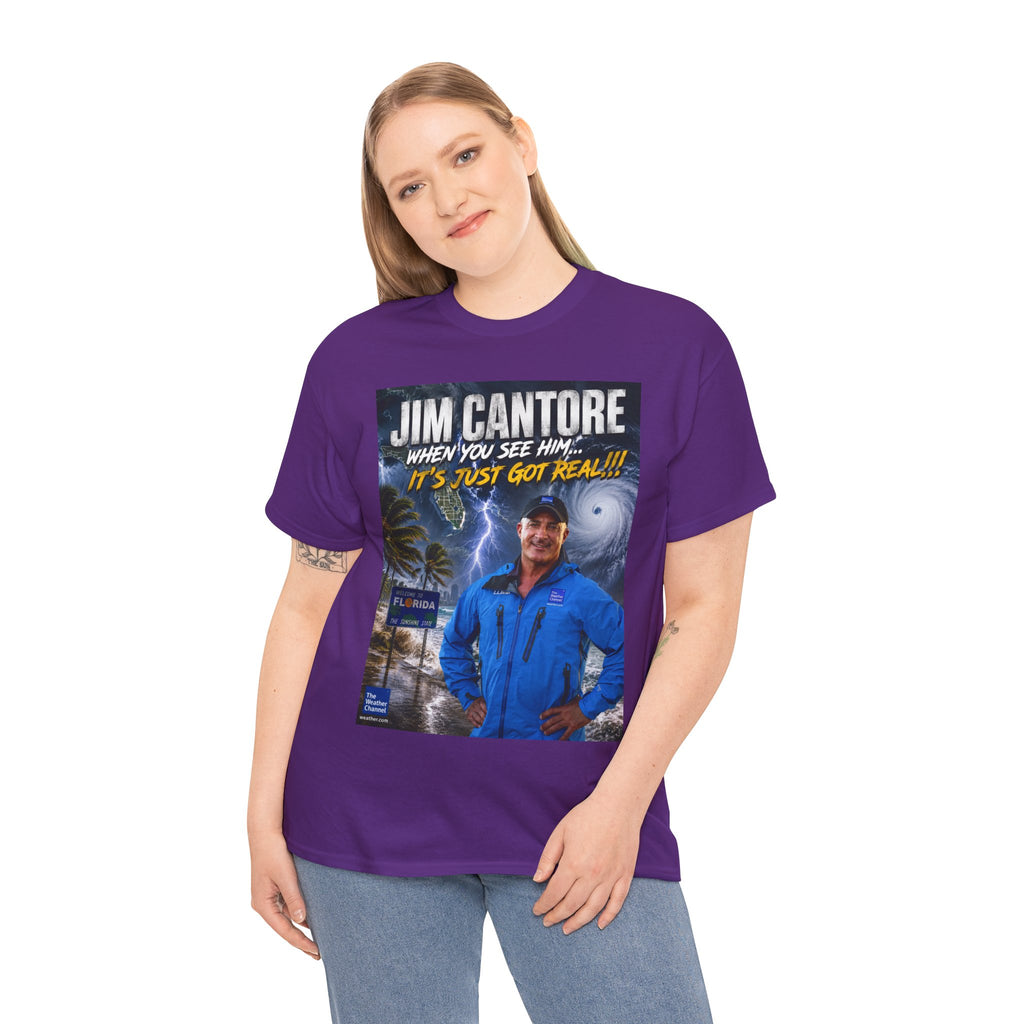 Jim Cantore "It's Just Got Real" Hurricane T-Shirt