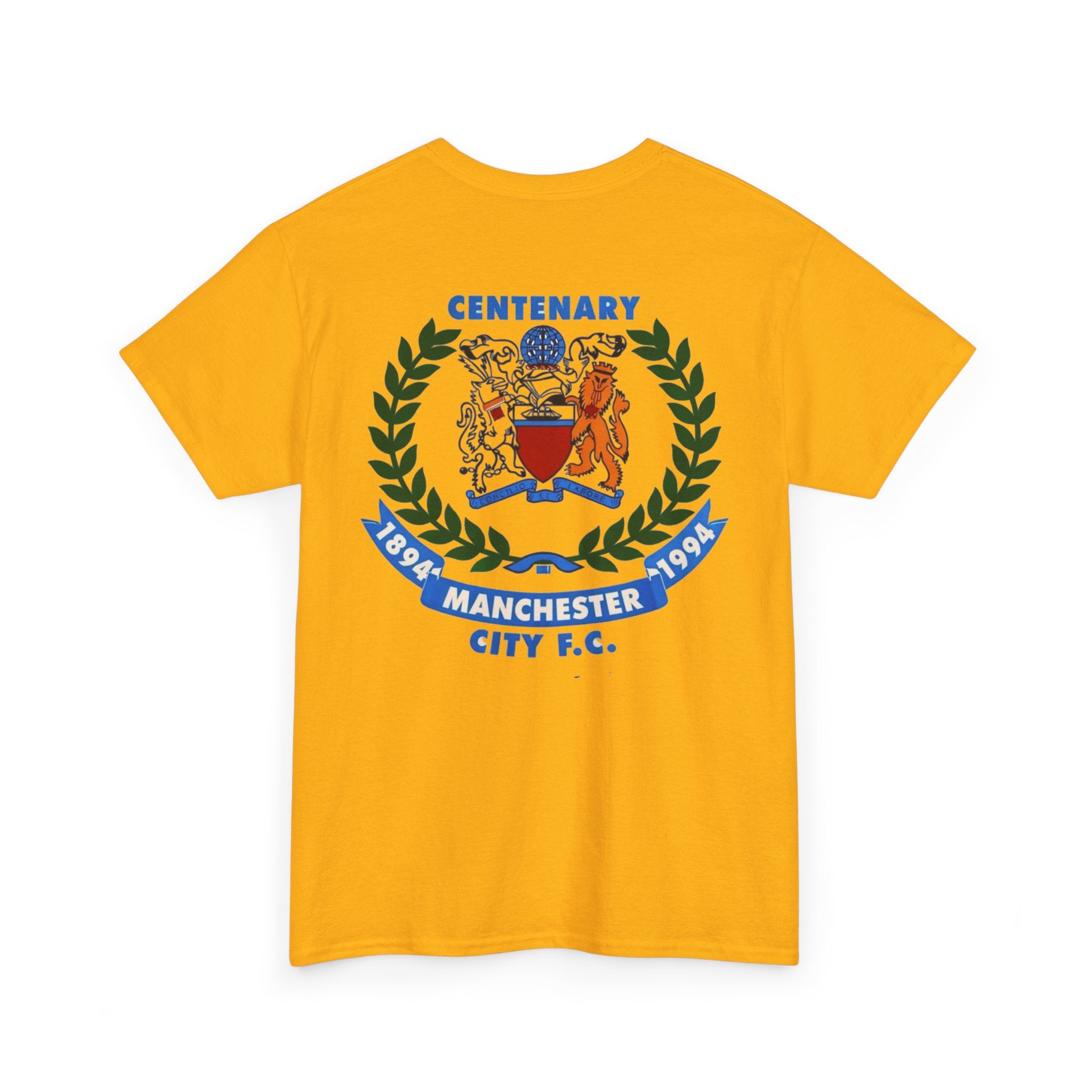 Manchester City F.C. Centenary Crest Tee — 1894–1994 Football Club Shirt