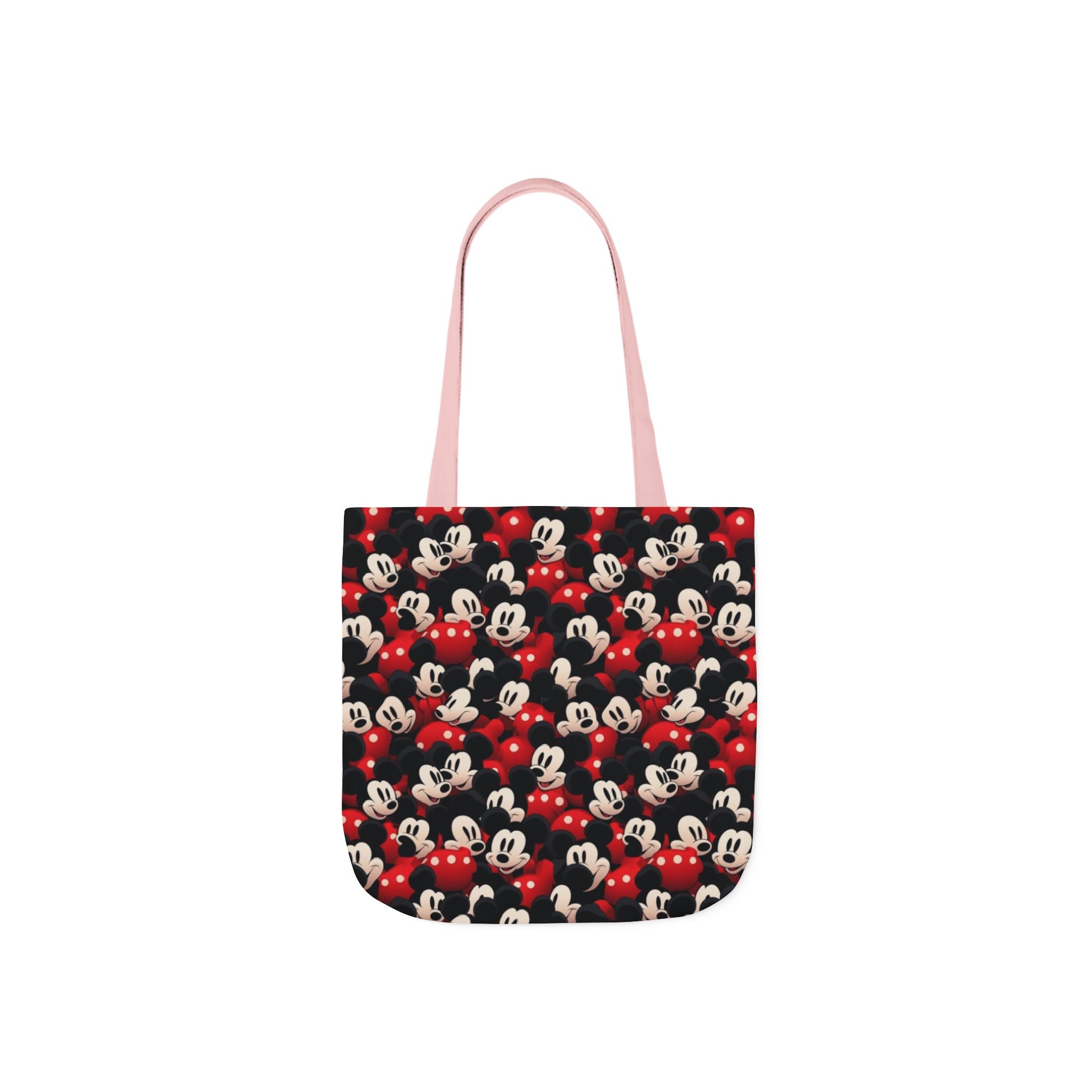 Mickey Mouse Canvas Tote — Retro Cartoon Character Allover Print