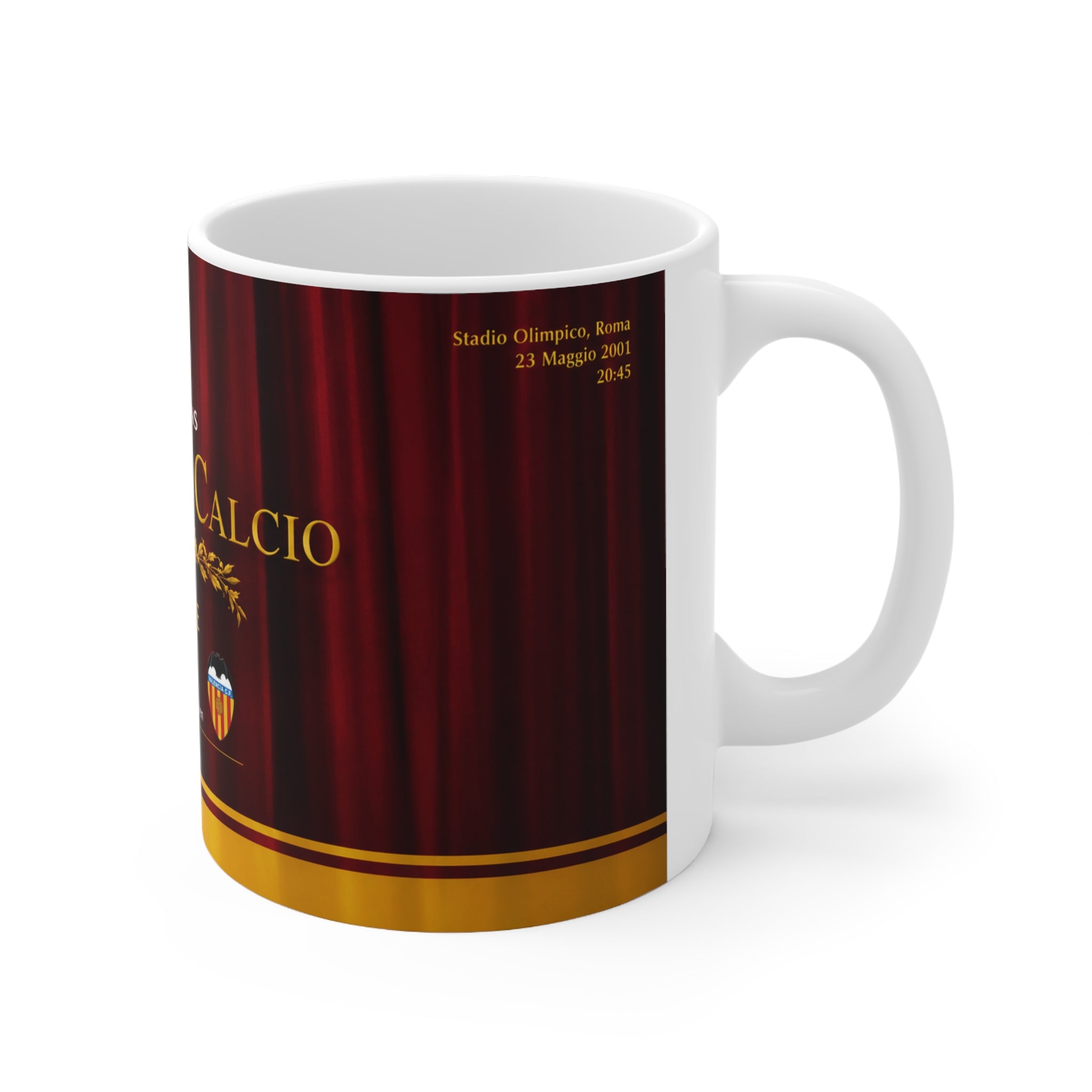 2001 Champions League FInal Programme Cover Inspired Coffee Mug — Ceramic Cup (11oz/15oz)