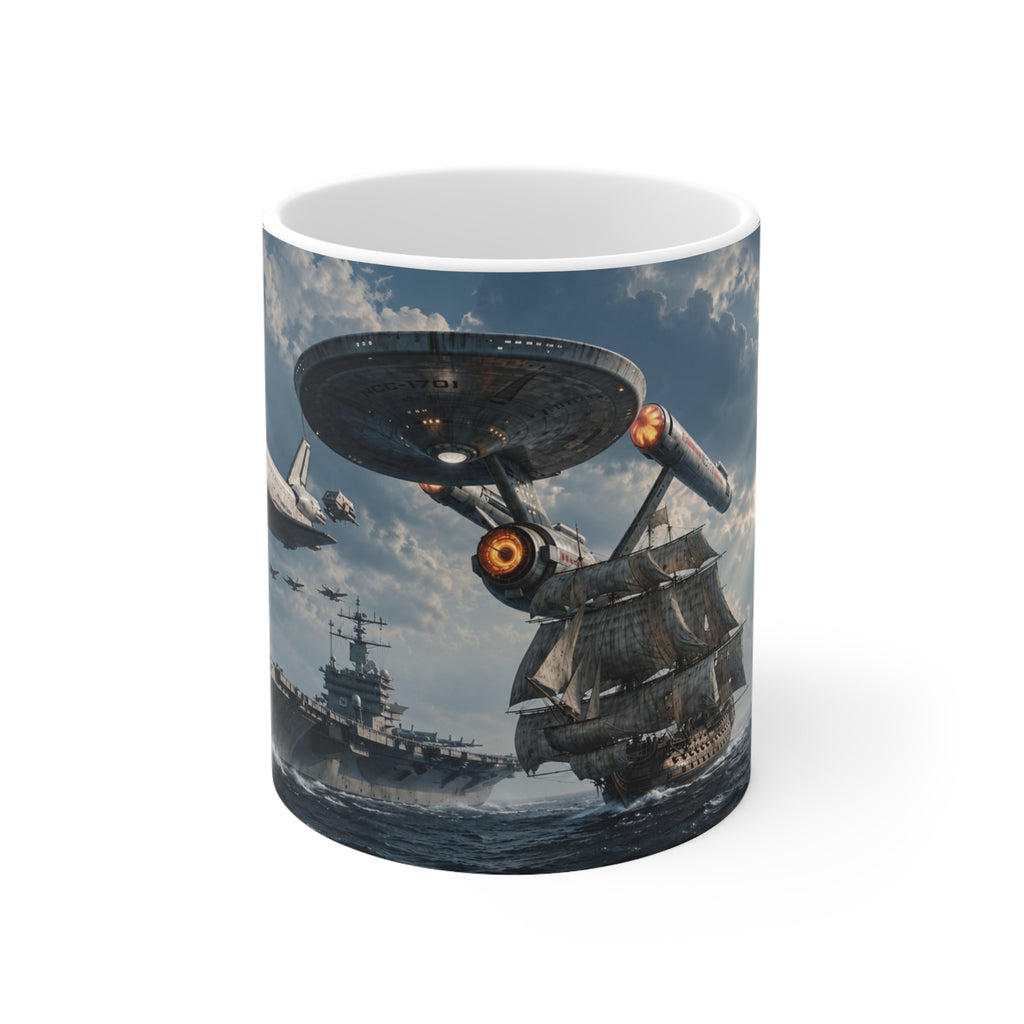 Ships Named ENTERPRISE Mug — Sci‑Fi Naval Spacecraft Coffee Cup (11oz & 15oz)