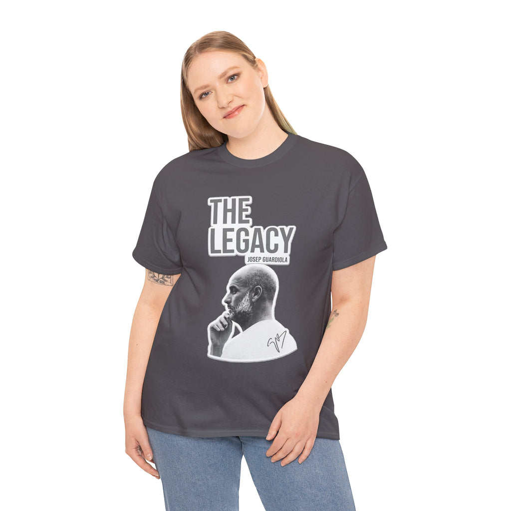 Pep Guardiola Manchester City The Legacy Tee — Inspirational Portrait Graphic T-Shirt