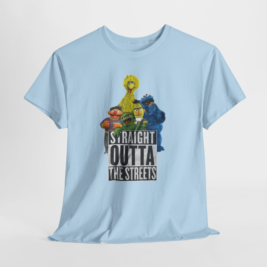 T-Shirt — "Straight Outta the Streets" Sesame Friends Graphic Tee
