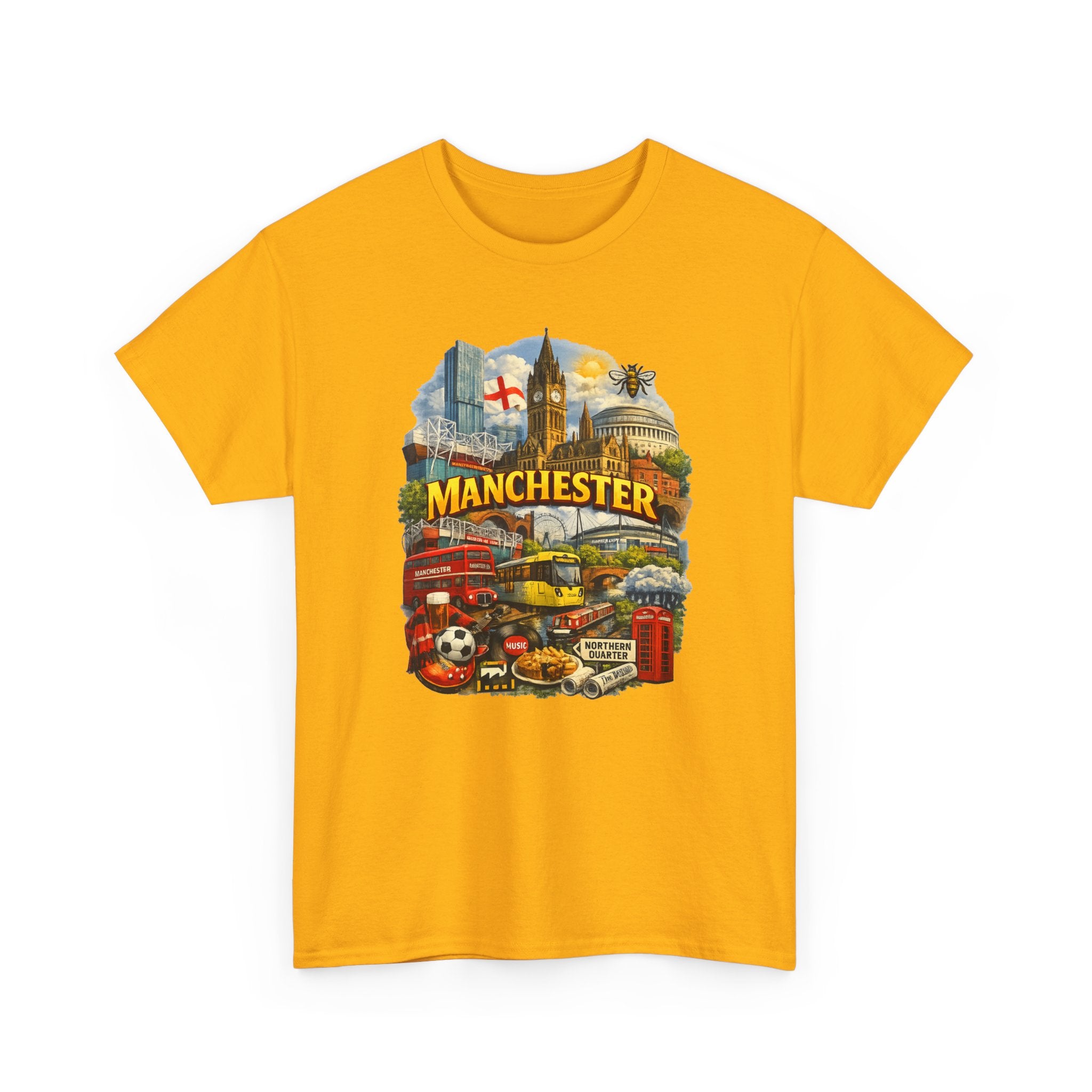 Manchester Skyline Collage T-Shirt