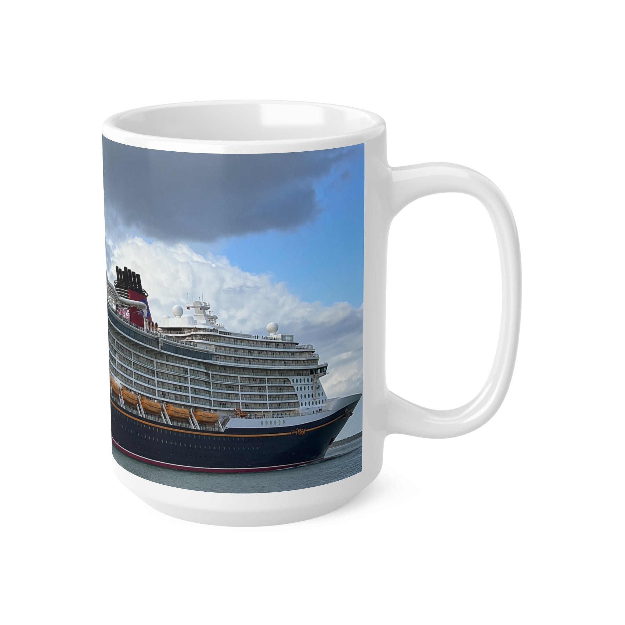 Disney Cruise Ship Coffee Mug — Panoramic Oceanliner Photo Mug (11oz & 15oz)