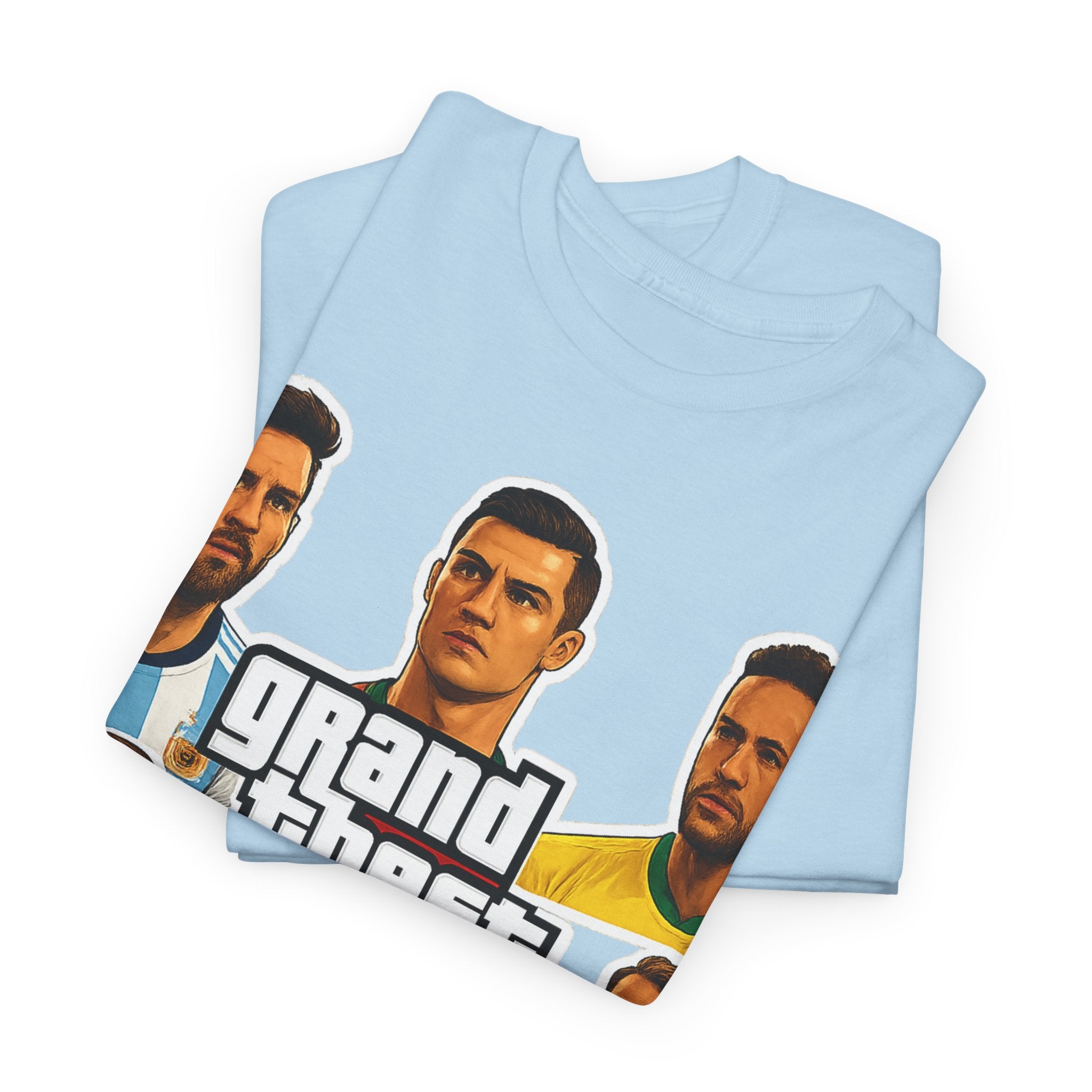 Graphic Tee — 'Grand Theft Auto V Football' Soccer Players Collage Shirt