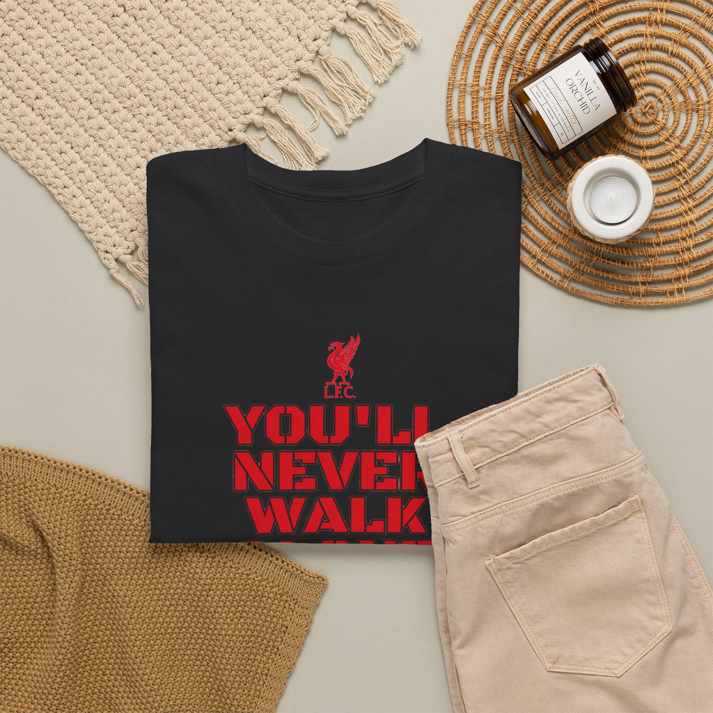 Liverpool you’ll never walk alone black cotton T-shirt