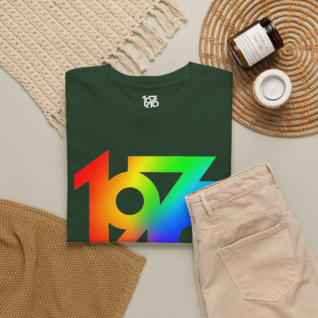 1976 Collection Rainbow Retro Tee / Cotton T-Shirt