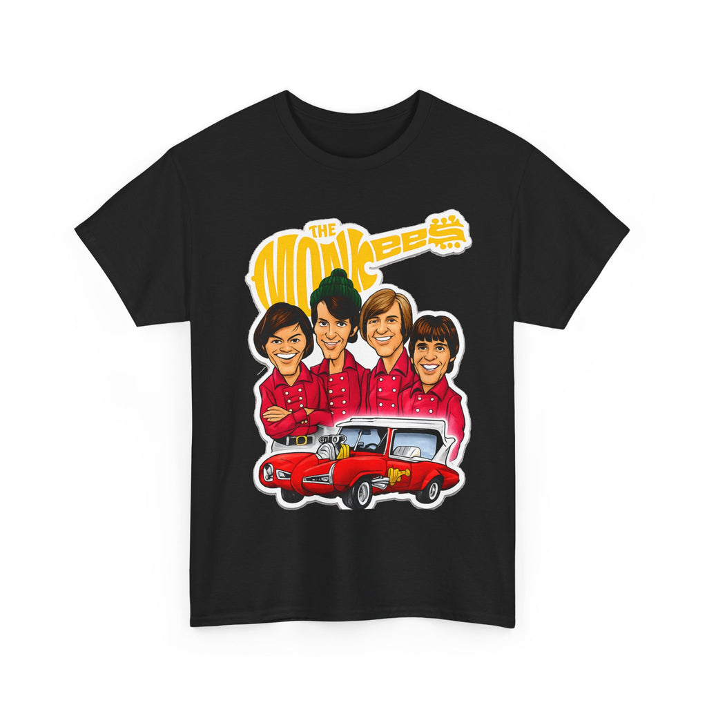 The Monkees Retro Band Tee — Colorful Car Cartoon Graphic