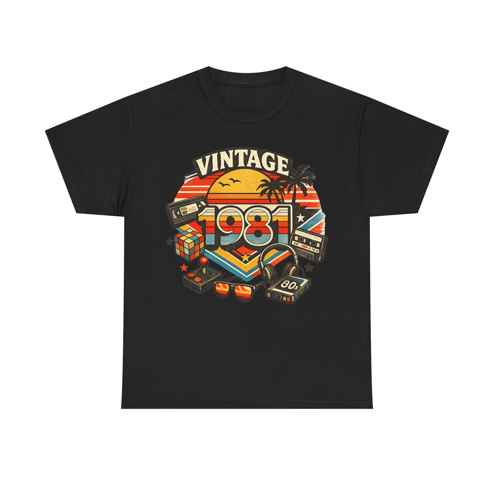 Vintage 1981 Retro Tee — 80s Nostalgia Graphic T-Shirt