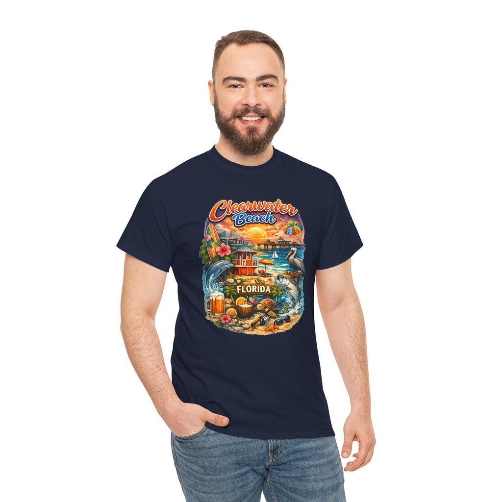 Clearwater Beach Florida Vintage Vacation T-Shirt