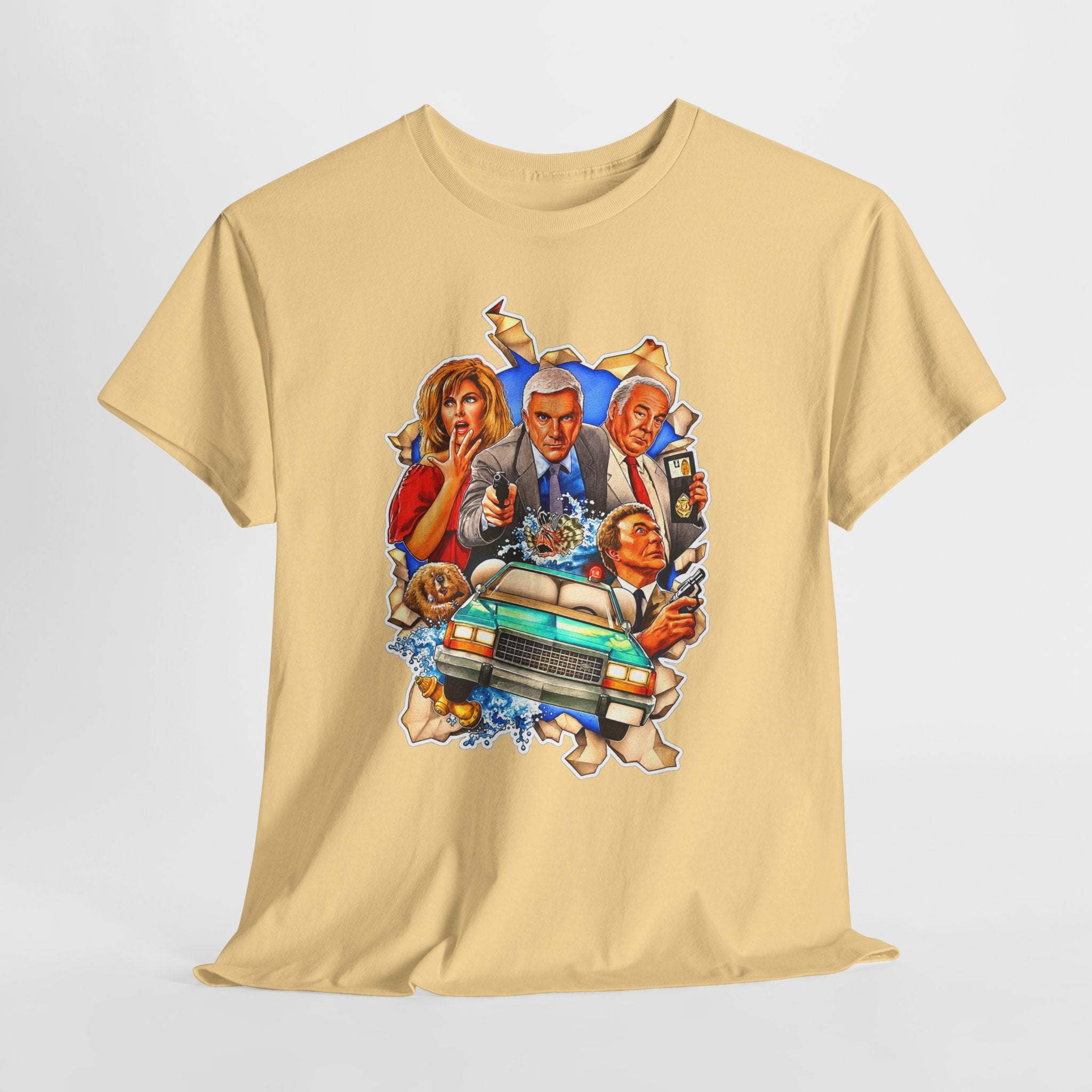 The Naked Gun / Police Squad Crime Comedy Movie Poster Cotton T-Shirt