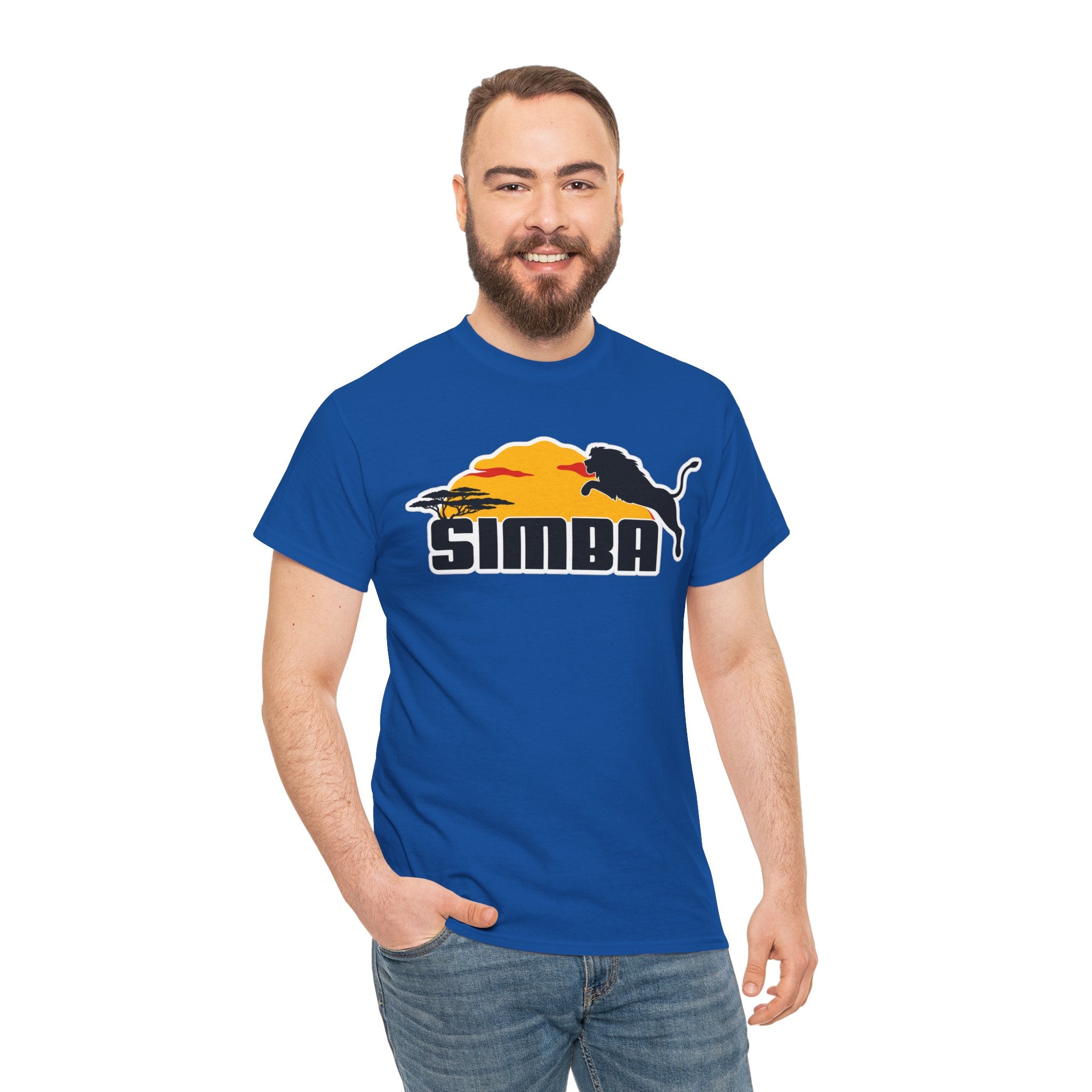 Simba Sunset Graphic Tee — Lion Silhouette Safari T-Shirt