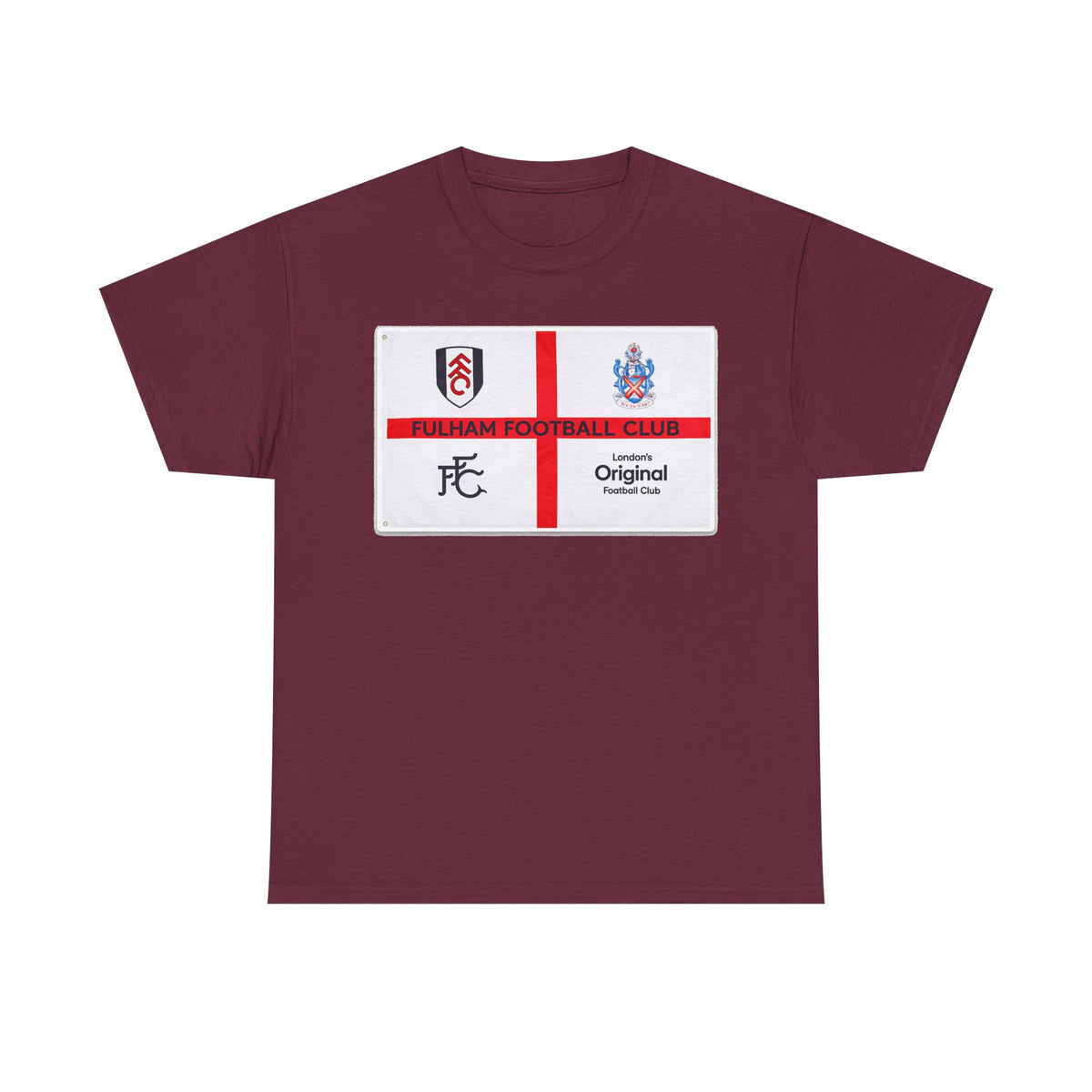 Fulham Football Club Crest Tee — St George’s Cross Football Shirt
